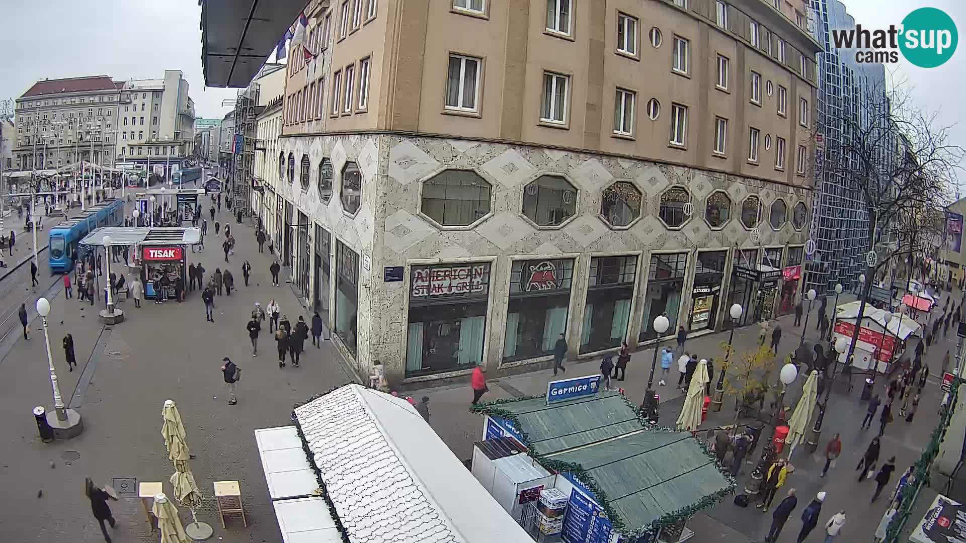 Zagreb webcam Ban Jelacica Platz | Kroatien