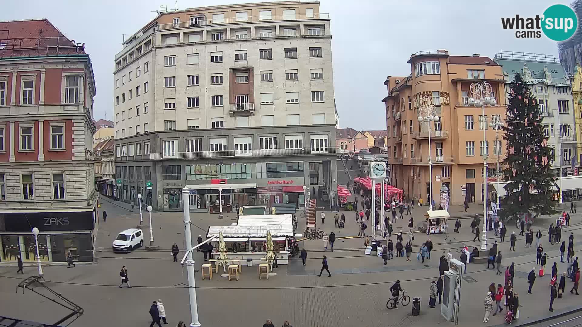 Zagreb webcam Ban Jelacica Platz | Kroatien