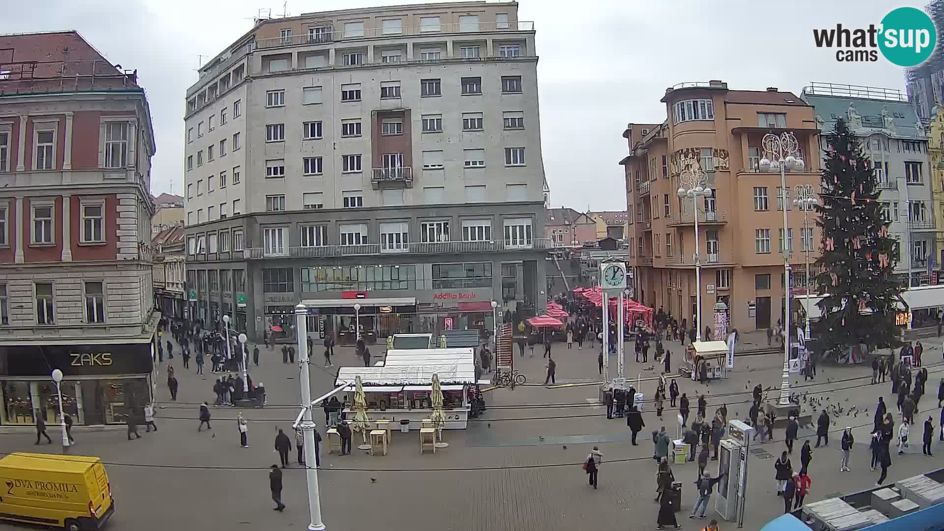 Zagreb webcam Ban Jelacica Platz | Kroatien