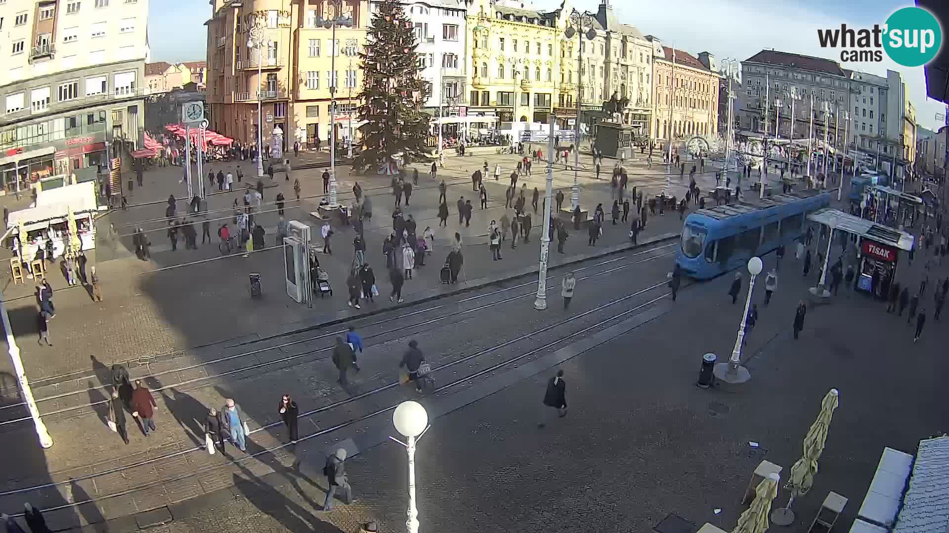 Zagreb webcam Ban Jelacica Platz | Kroatien