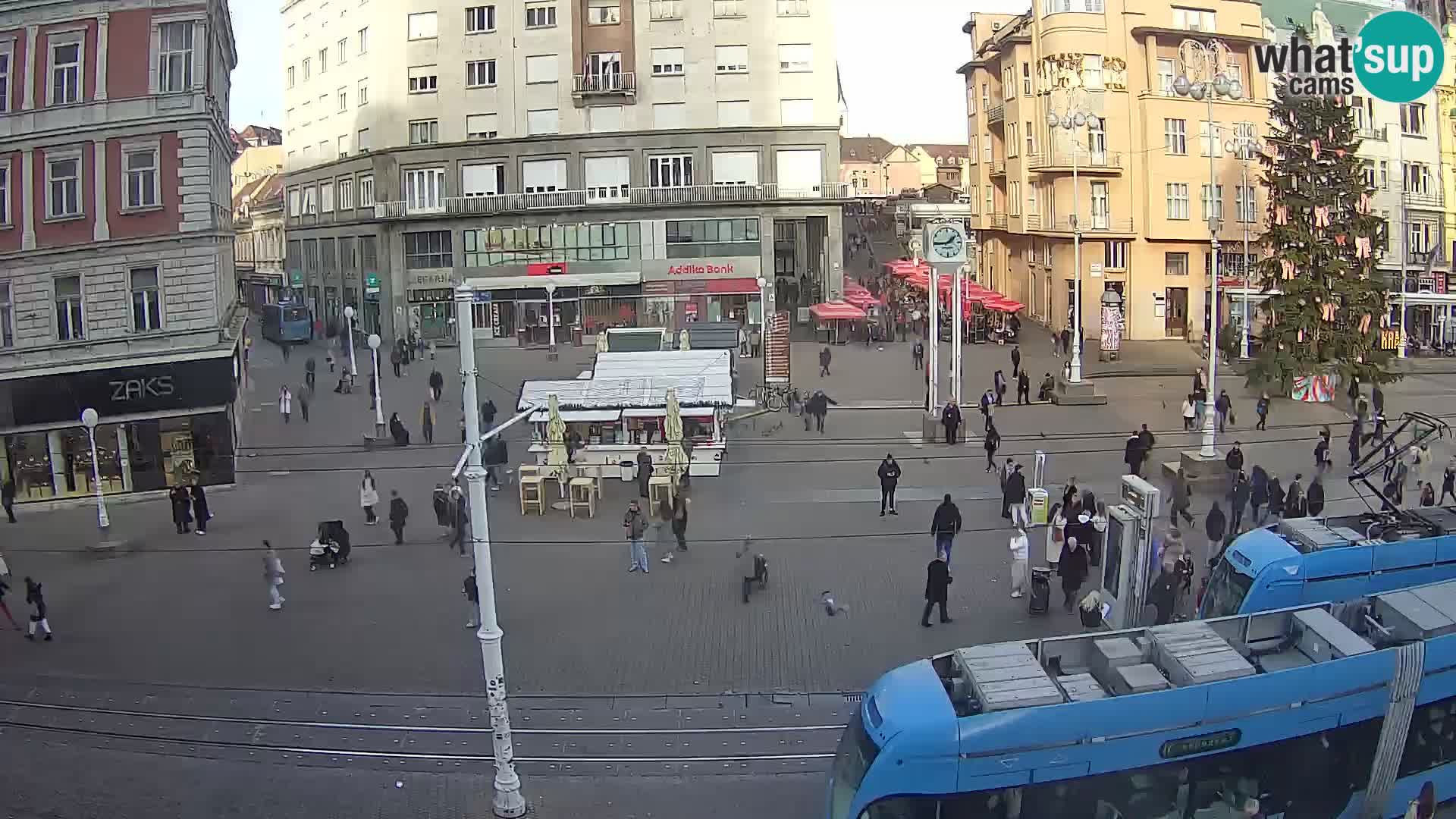 Zagreb webcam Ban Jelacica Platz | Kroatien