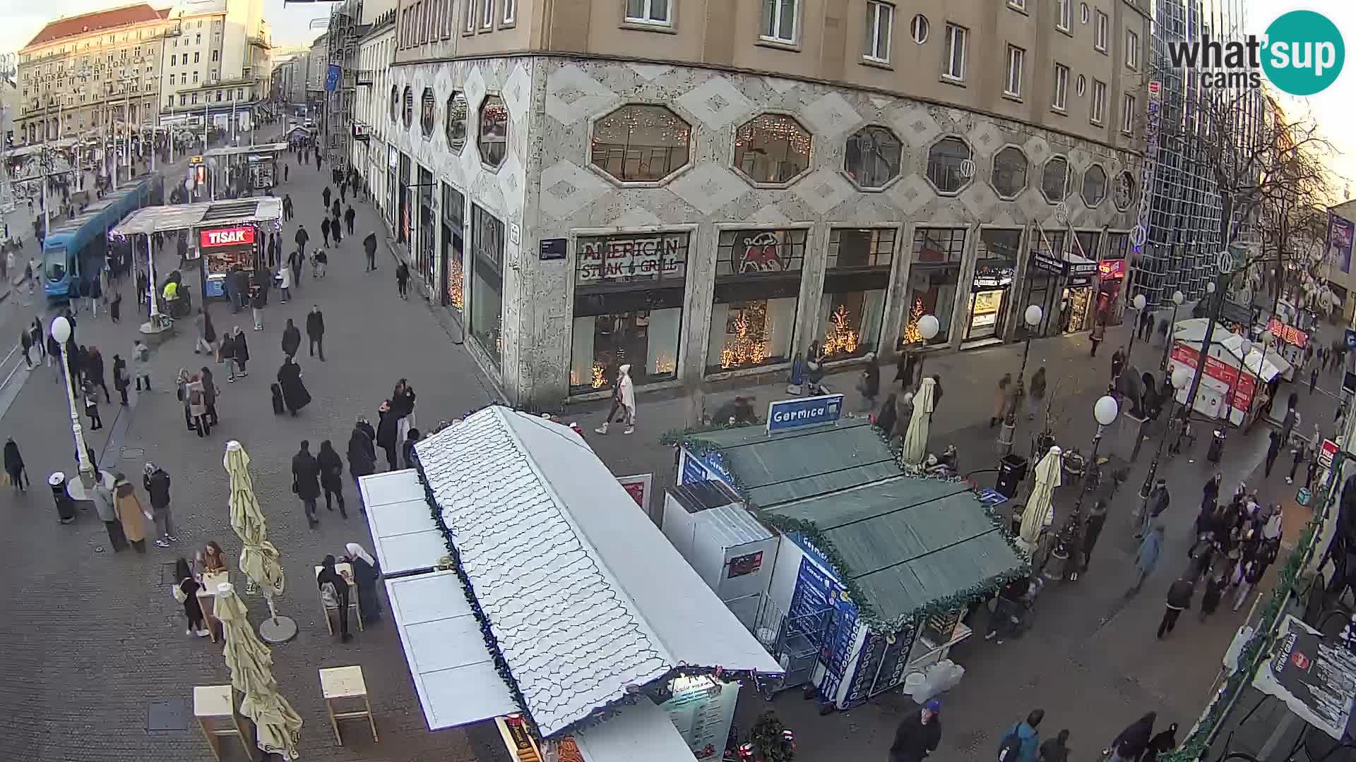 Zagreb webcam Ban Jelacica Platz | Kroatien