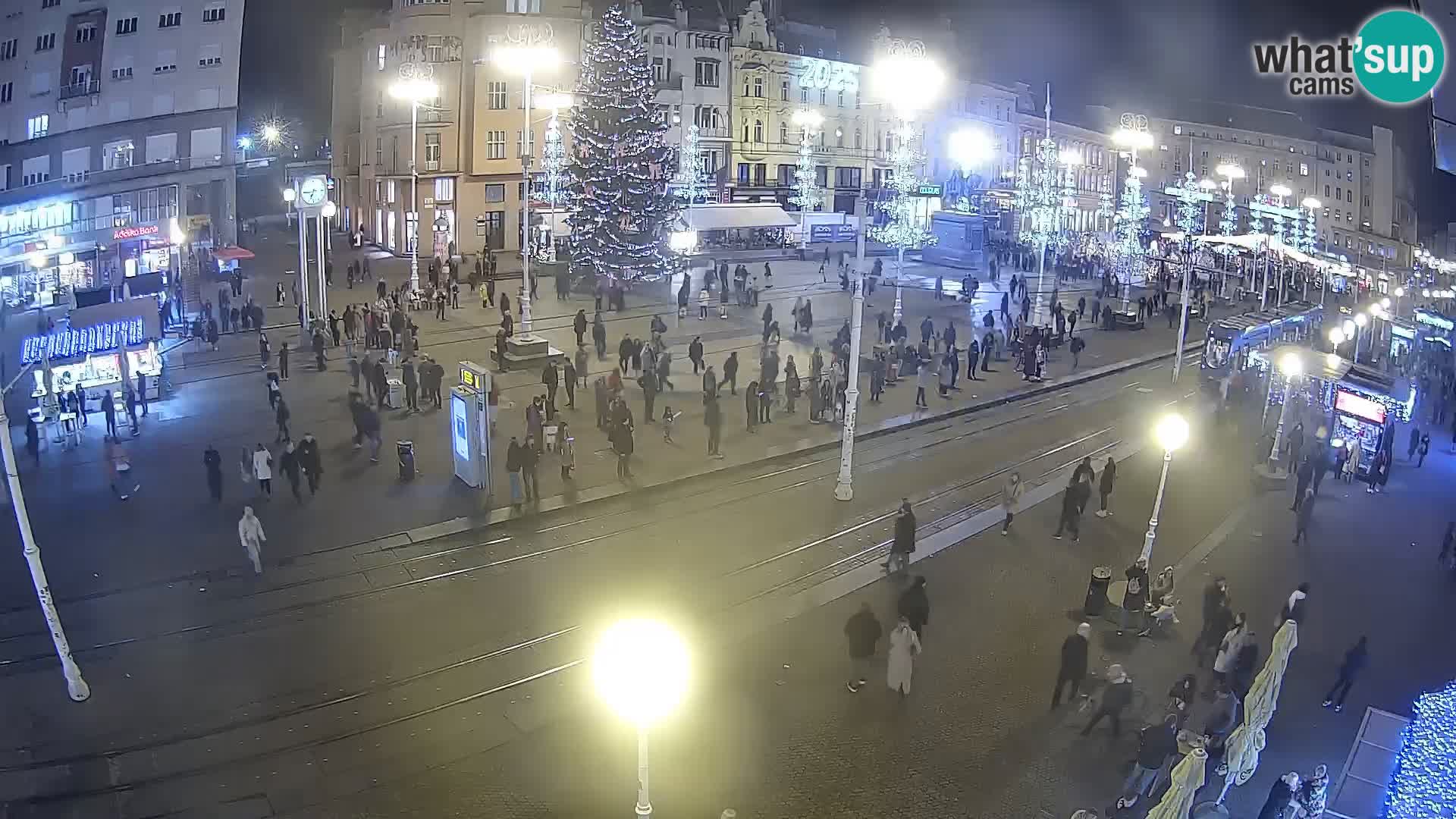 Zagreb webcam Ban Jelacica Platz | Kroatien