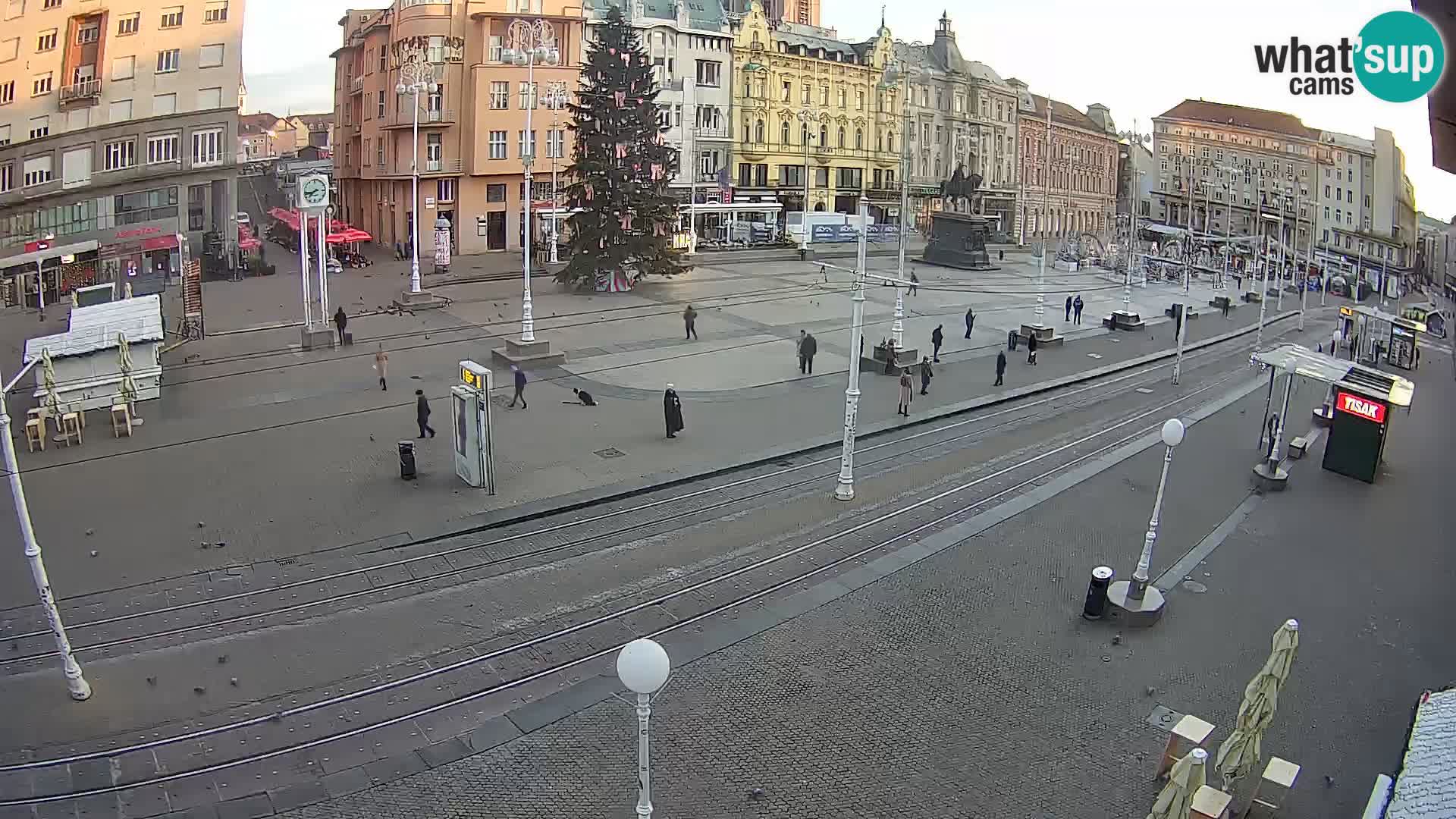 Zagreb webcam Ban Jelacica Platz | Kroatien