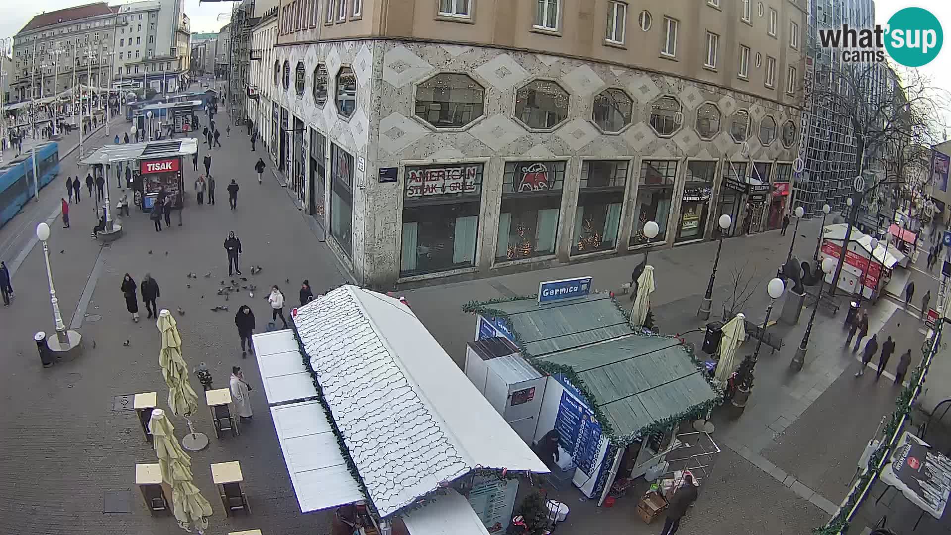 Webcam Zagreb Bana Jelačića square | Croatia