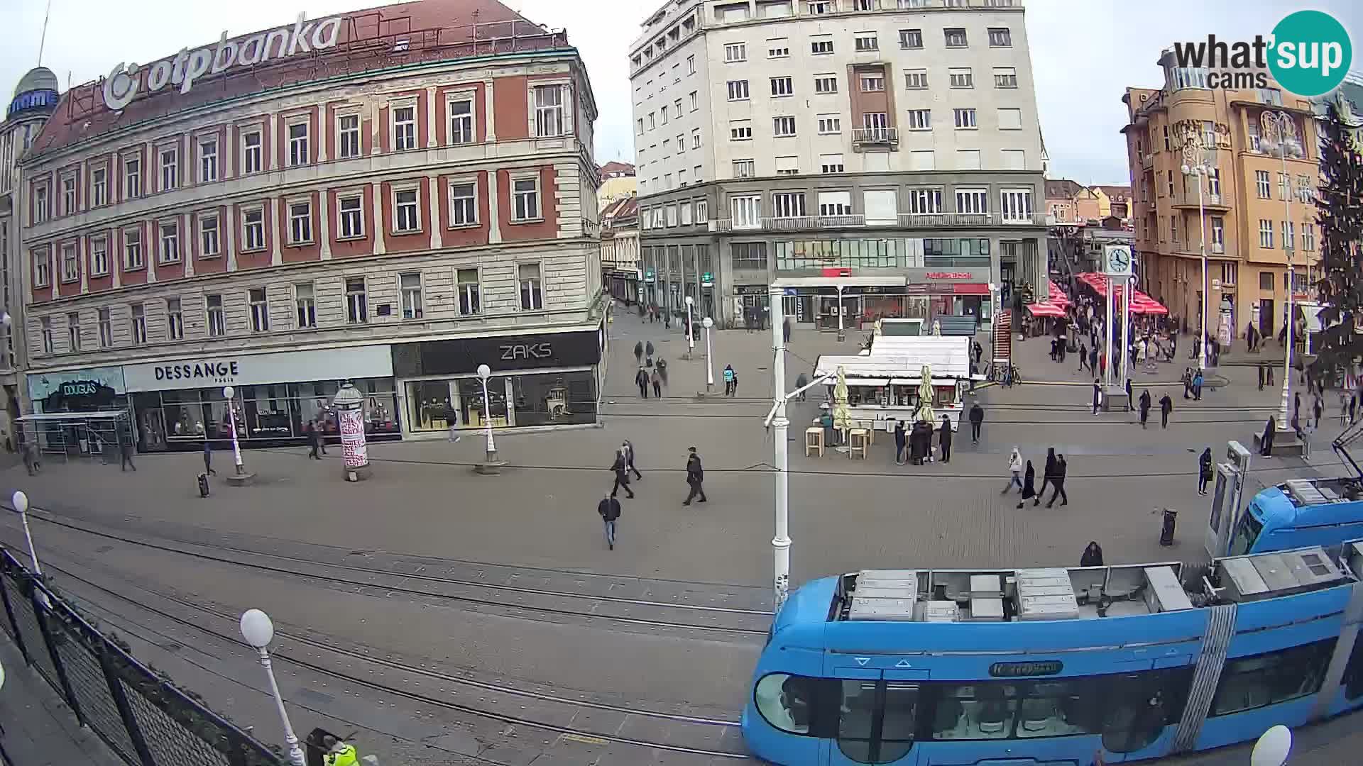 Zagreb webcam Ban Jelacica Platz | Kroatien