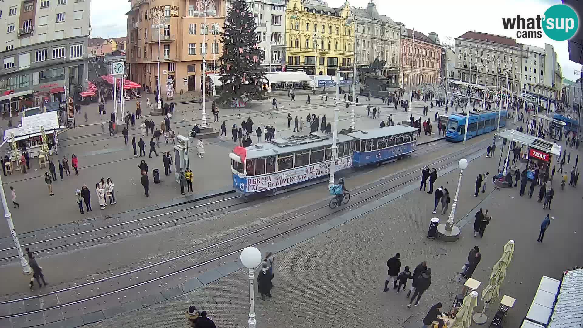 Zagreb webcam Ban Jelacica Platz | Kroatien