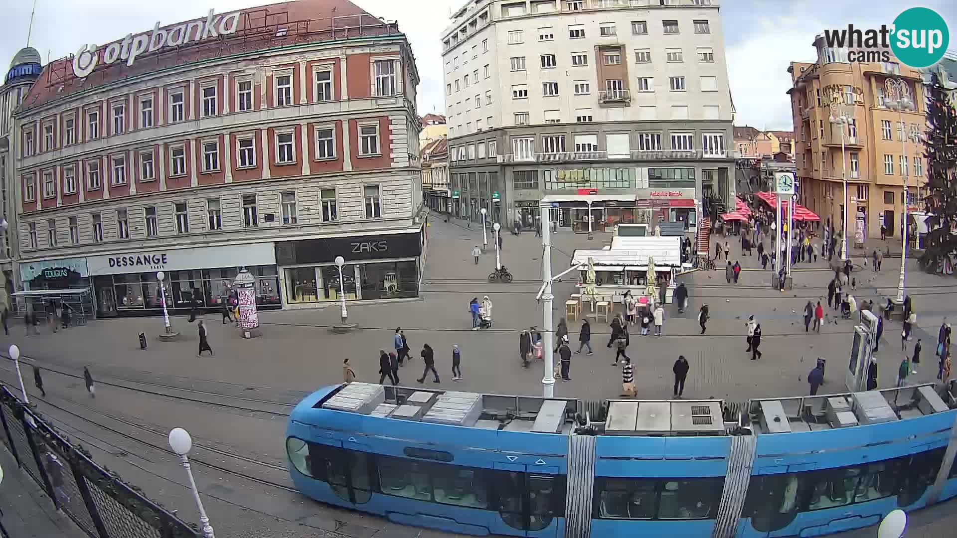 Zagreb webcam Ban Jelacica Platz | Kroatien