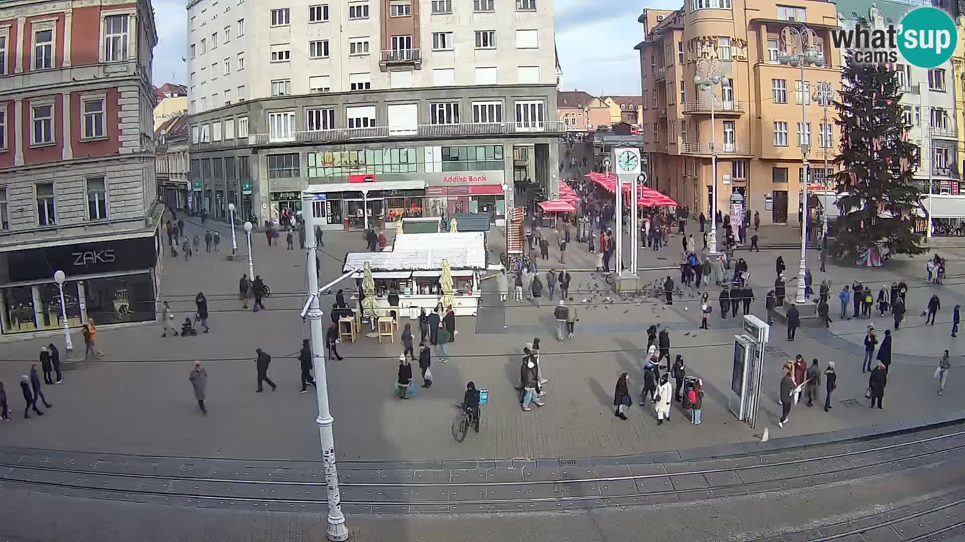 Zagreb webcam Ban Jelacica Platz | Kroatien