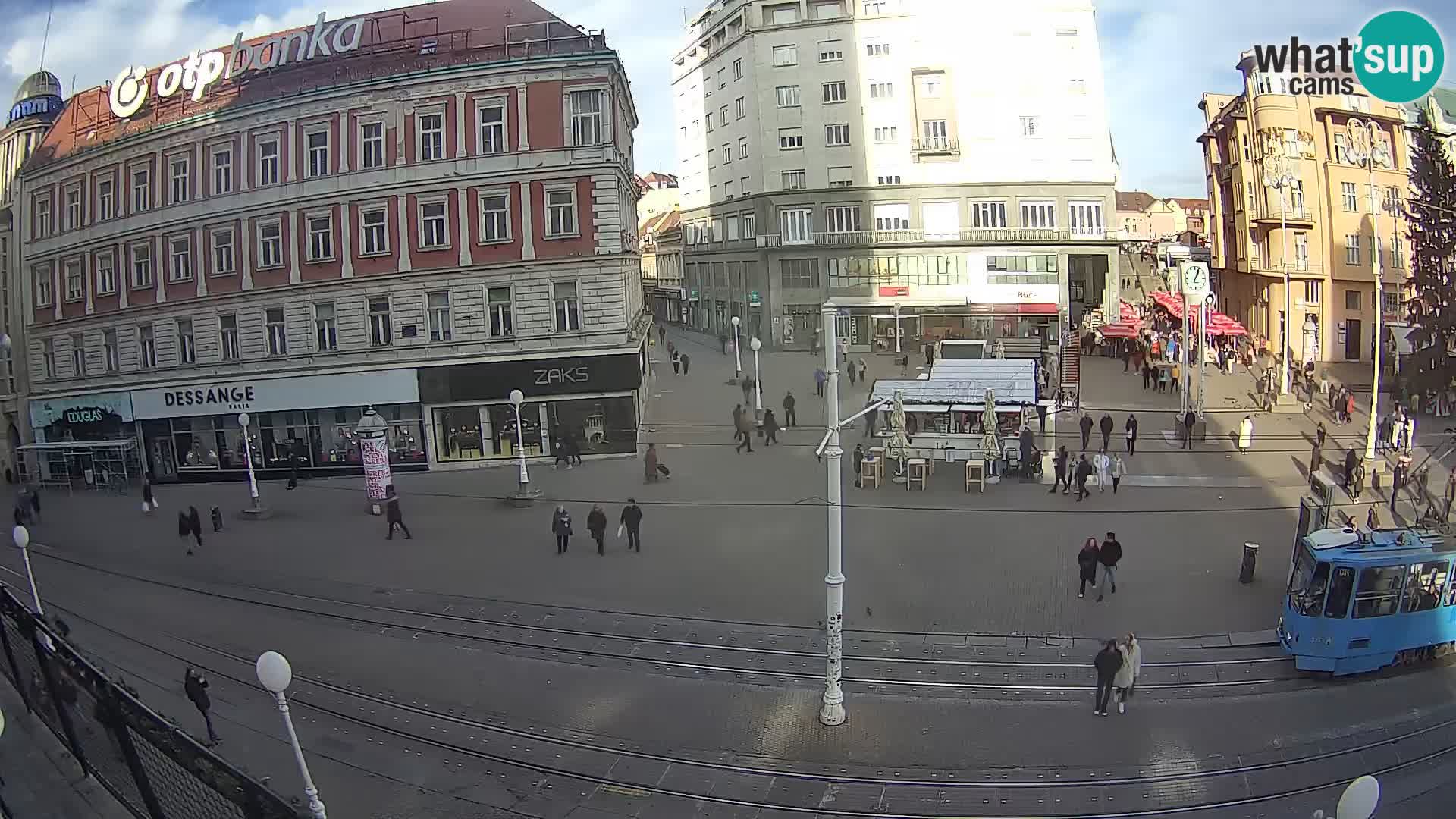 Zagreb live cam Bana Jelačića