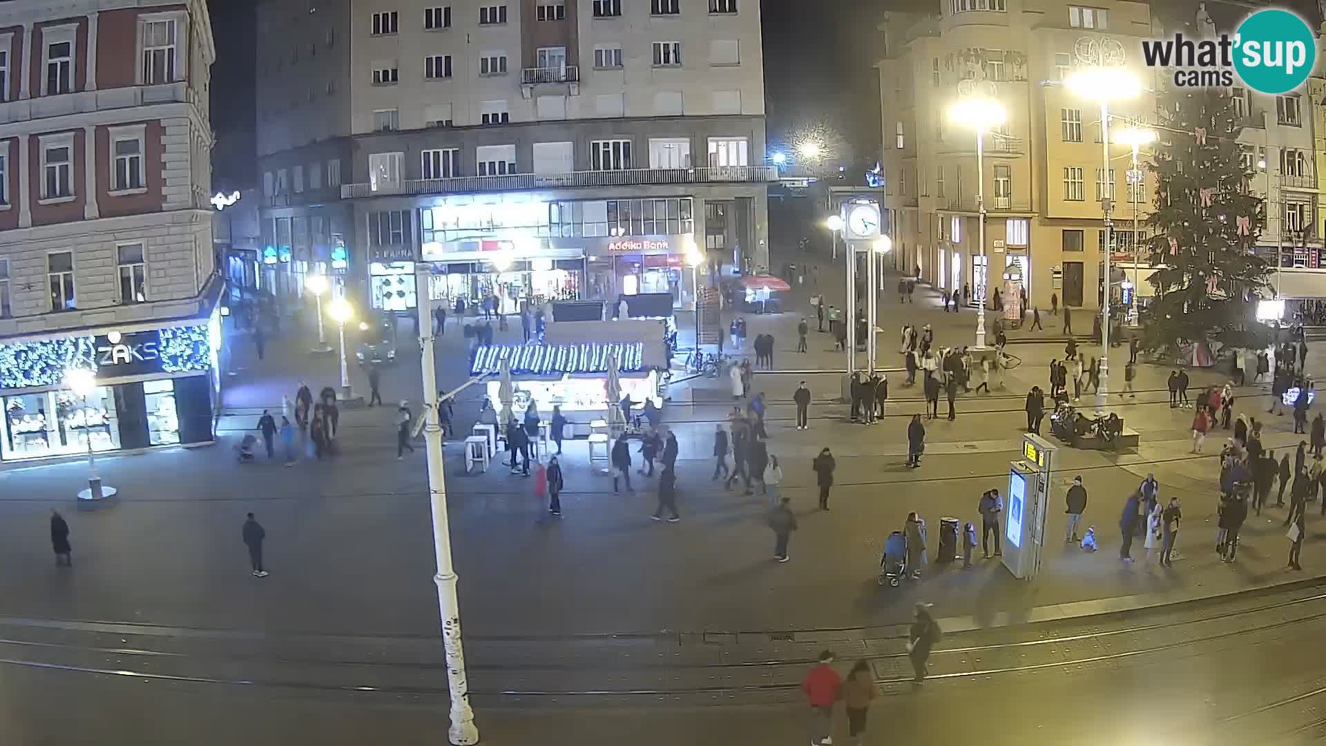 Live Cam Zagreb Ban Jelačić place | Croatie