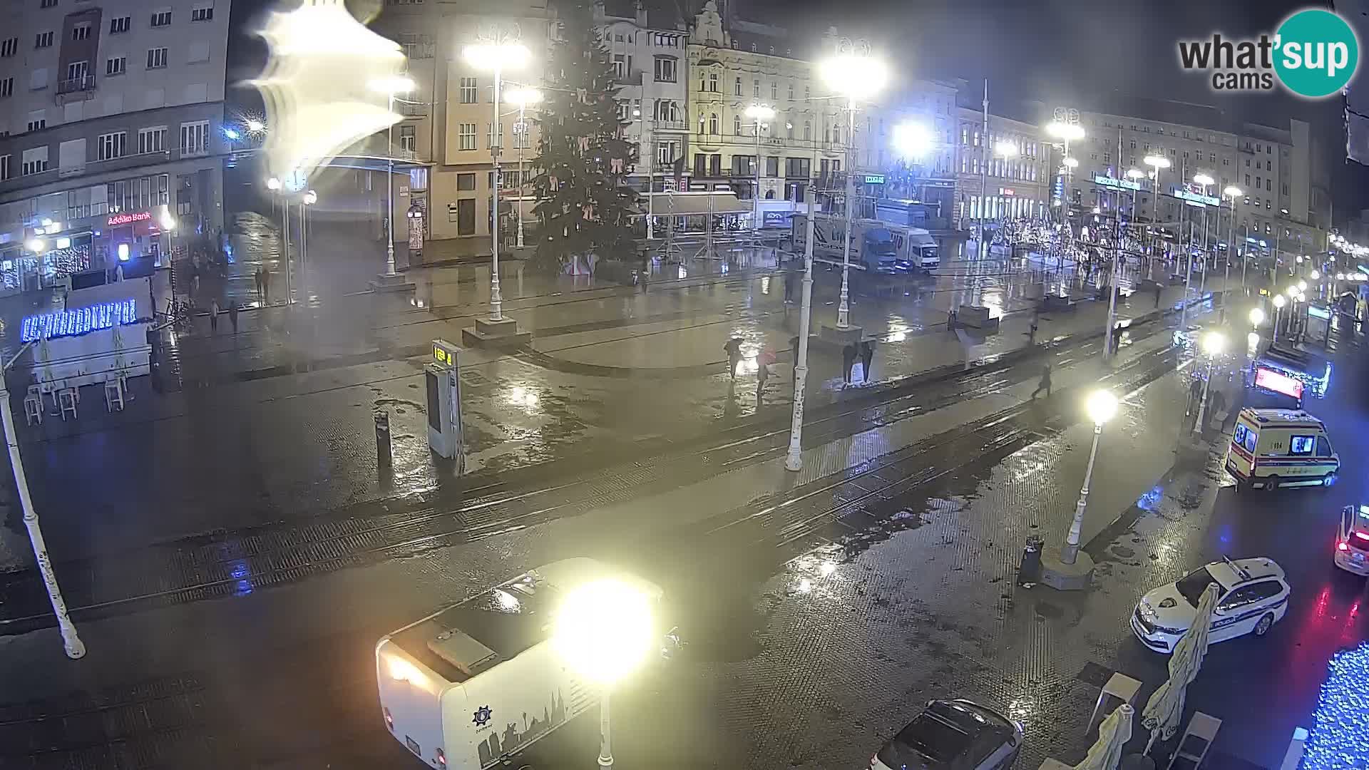 Zagreb webcam Ban Jelacica Platz | Kroatien