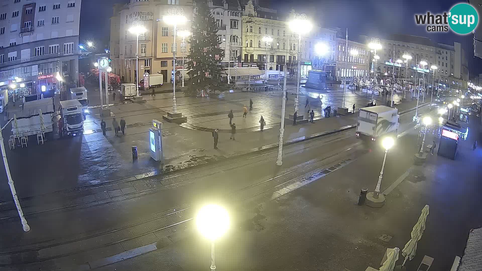 Zagreb webcam Ban Jelacica Platz | Kroatien