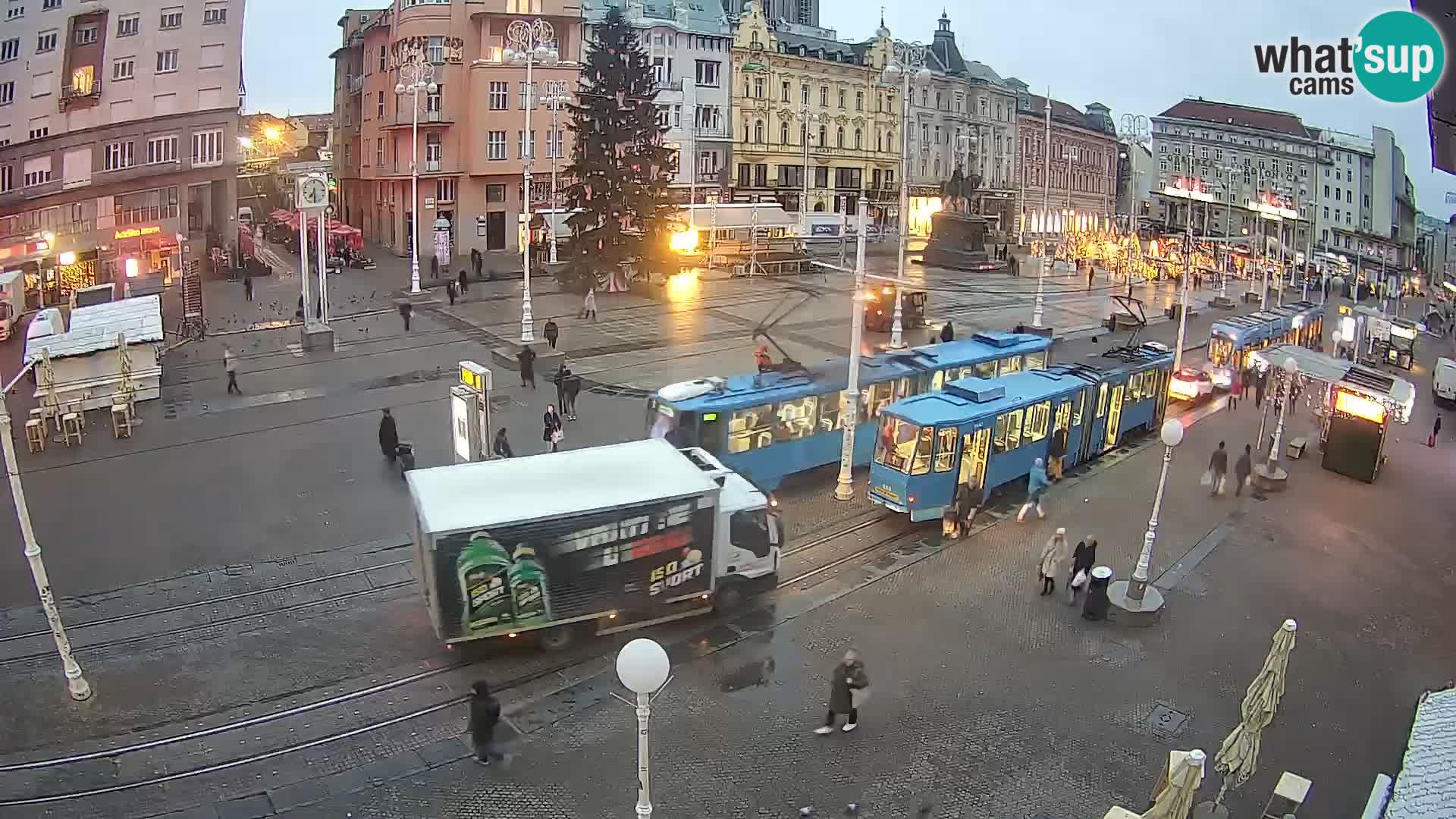 Zagreb webcam Ban Jelacica Platz | Kroatien