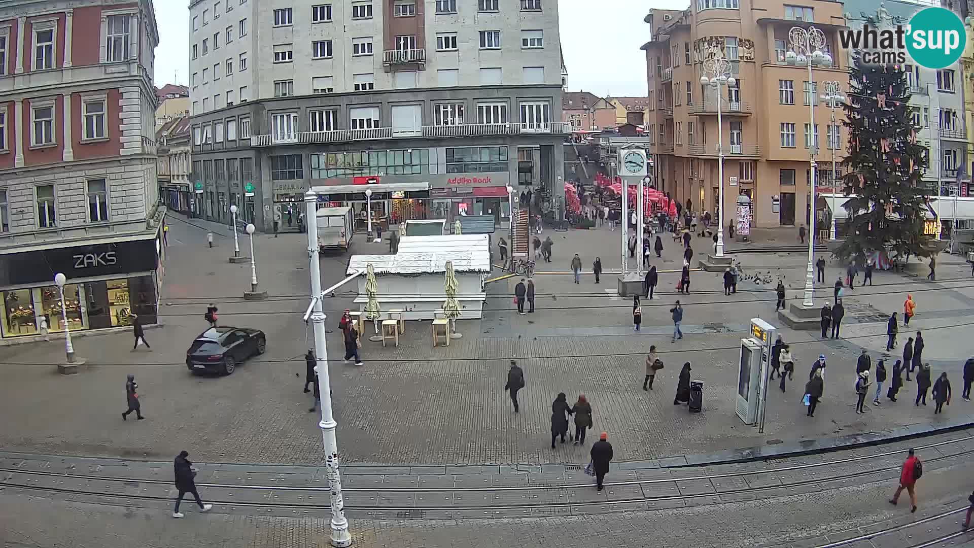 Live Cam Zagreb Ban Jelačić place | Croatie