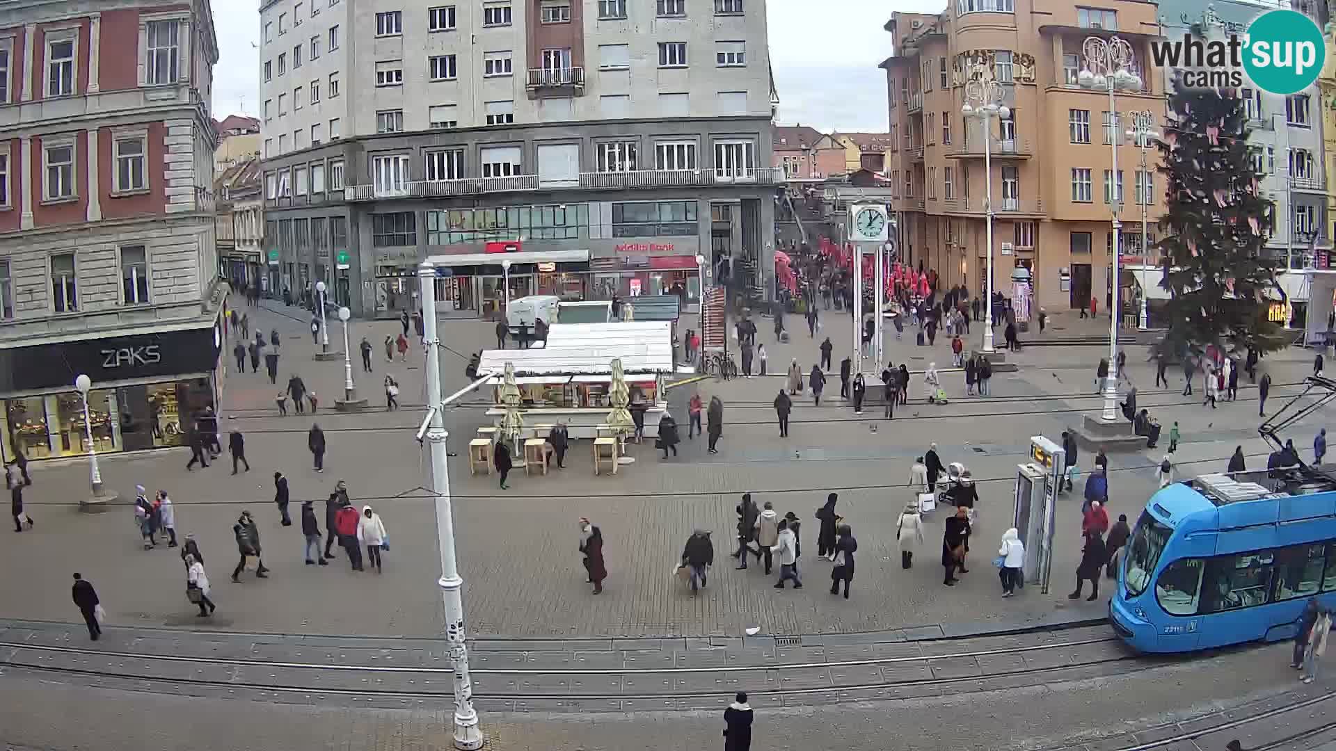 Live Cam Zagreb Ban Jelačić place | Croatie