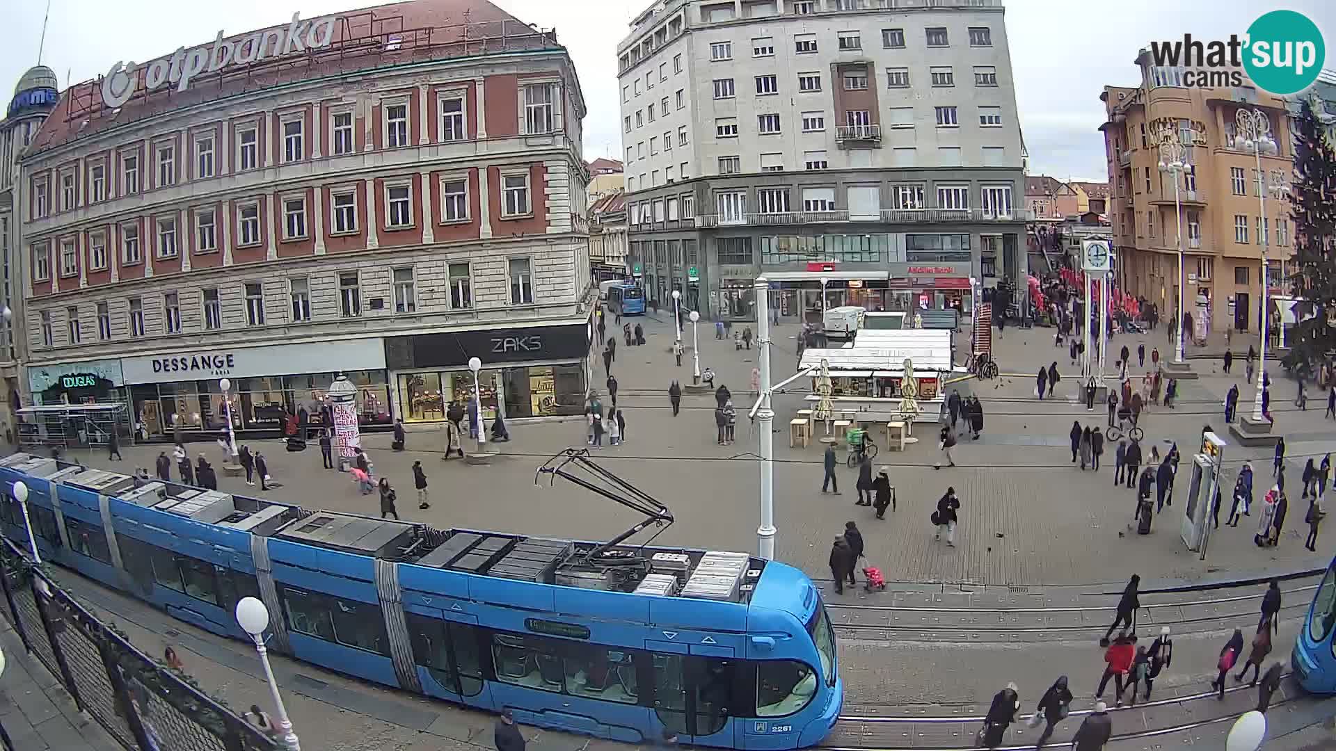 Webcam Zagreb Bana Jelačića square | Croatia