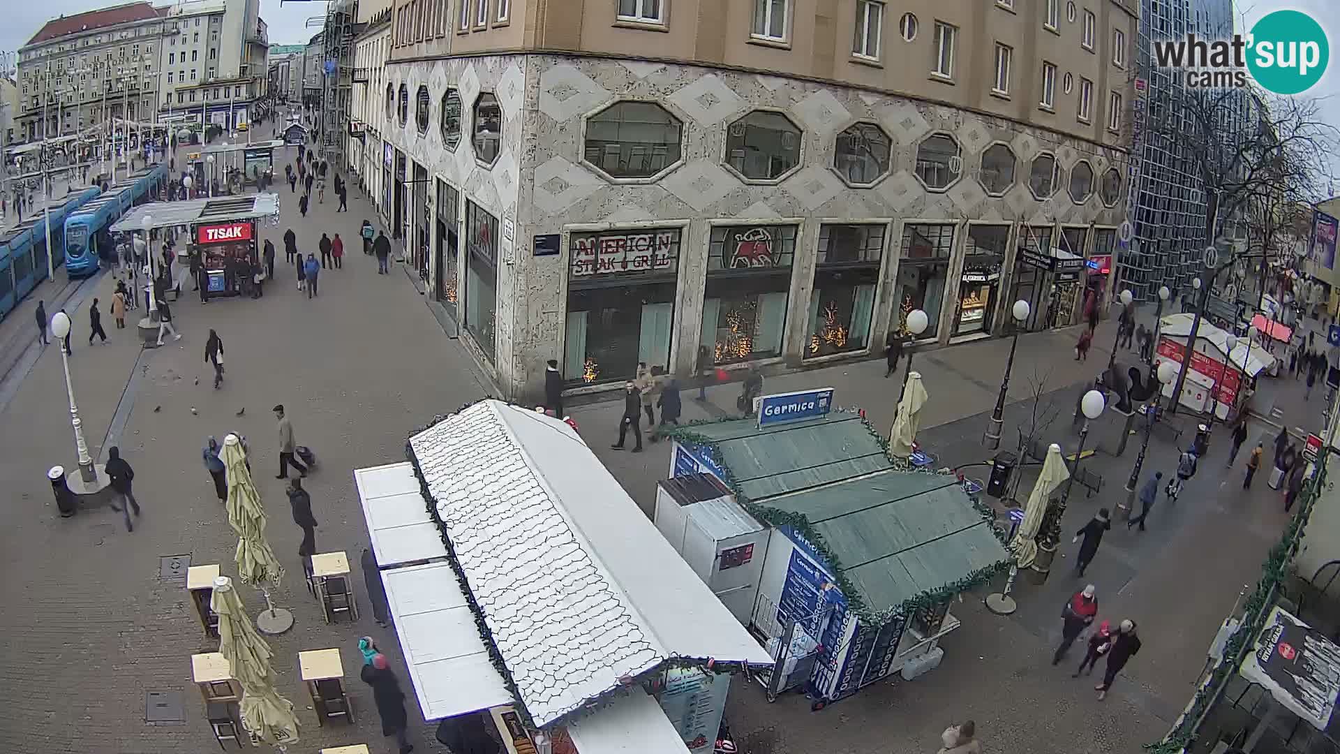 Webcam Zagreb Bana Jelačića square | Croatia