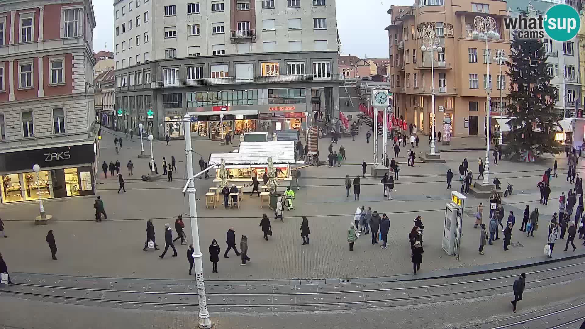 Live Cam Zagreb Ban Jelačić place | Croatie