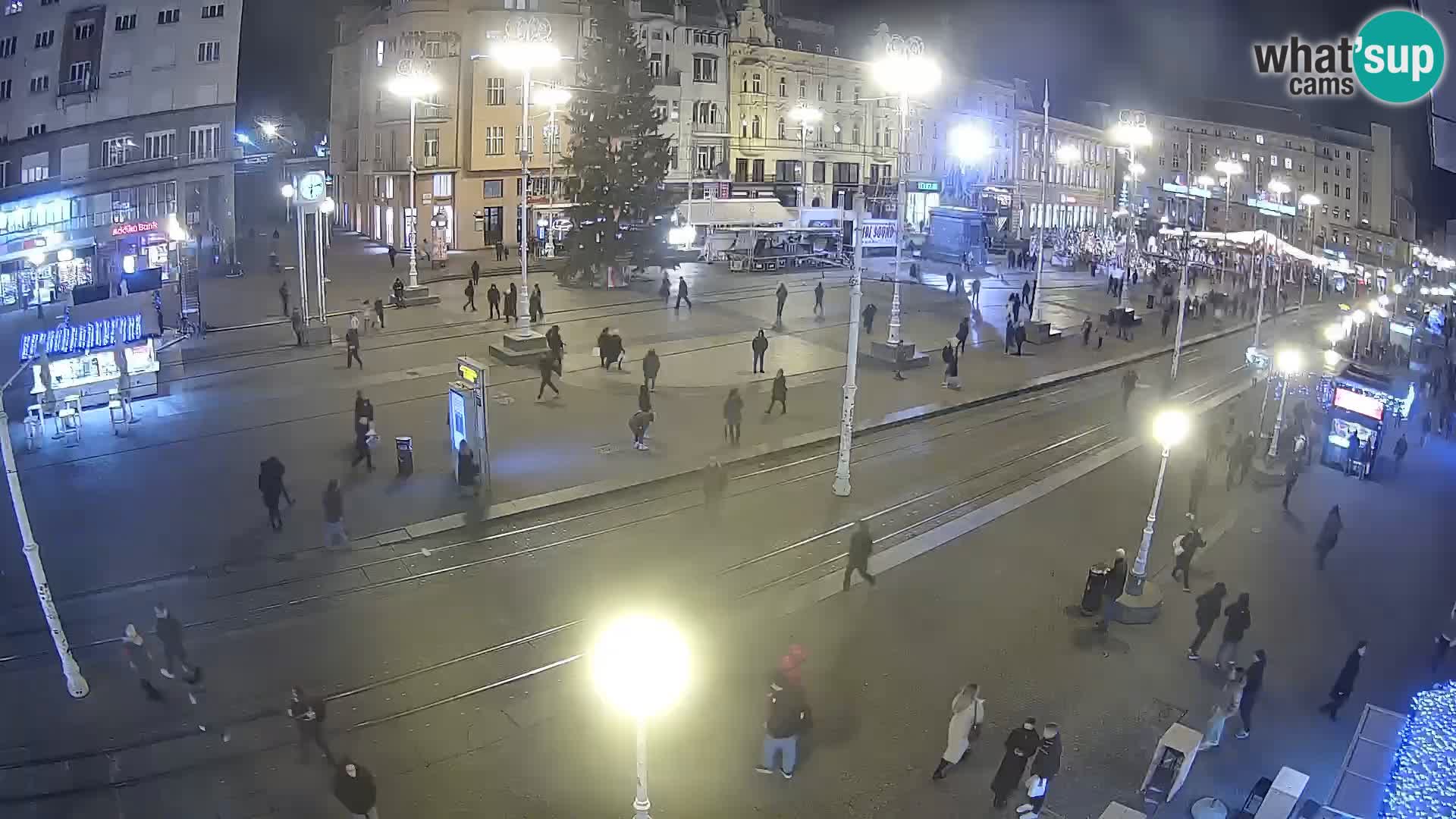 Webcam Zagreb Bana Jelačića square | Croatia