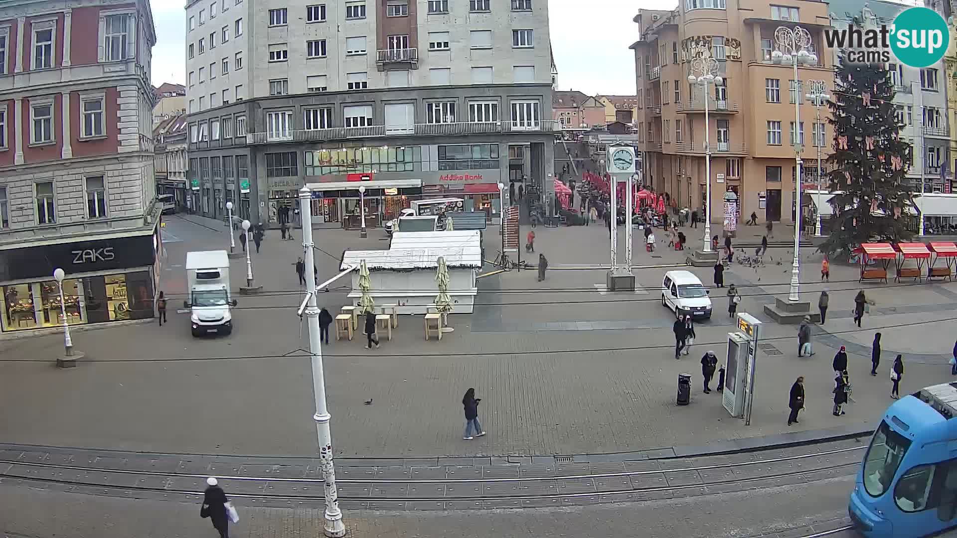 Zagreb webcam Ban Jelacica Platz | Kroatien