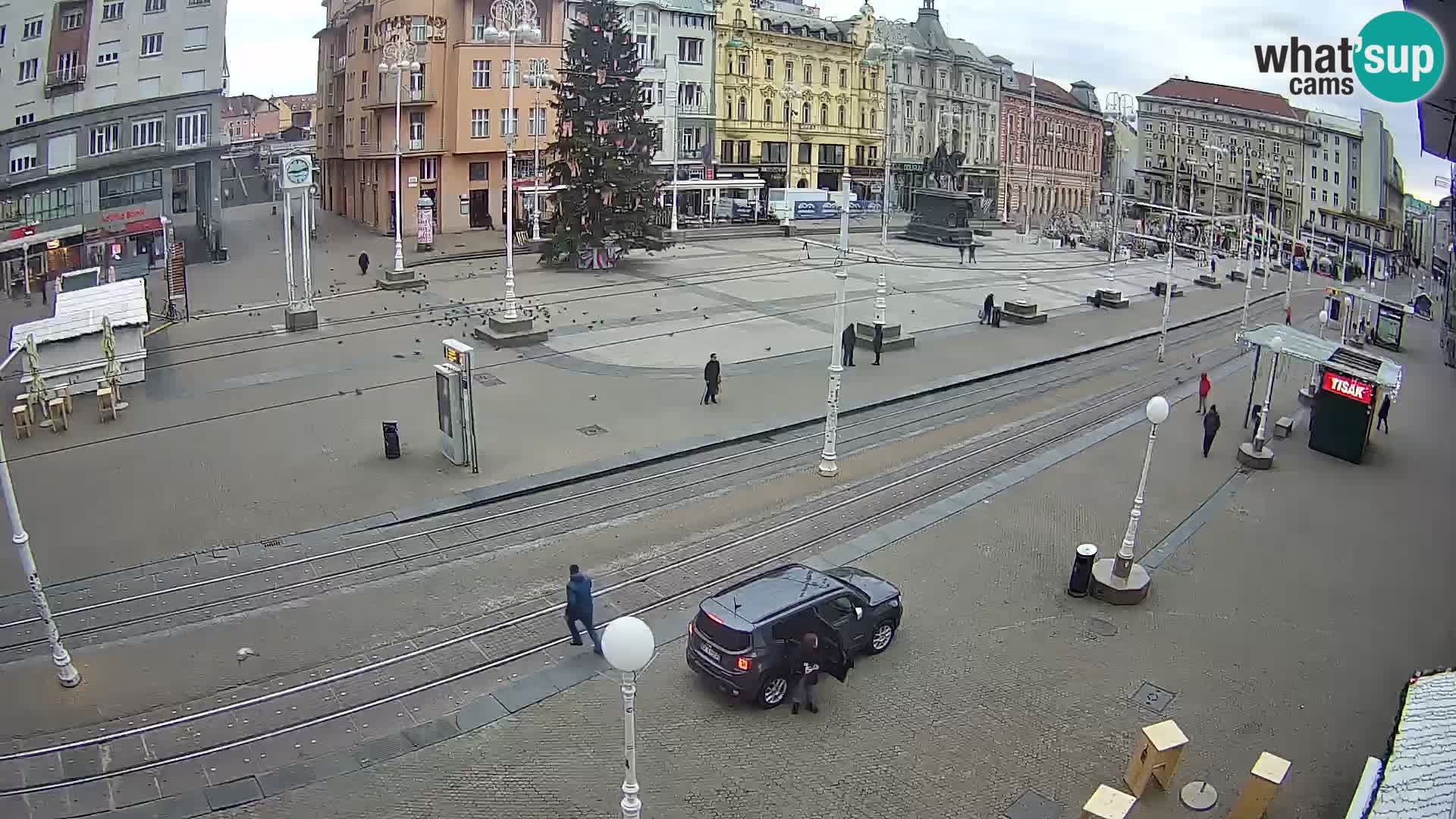 Live Cam Zagreb Ban Jelačić place | Croatie