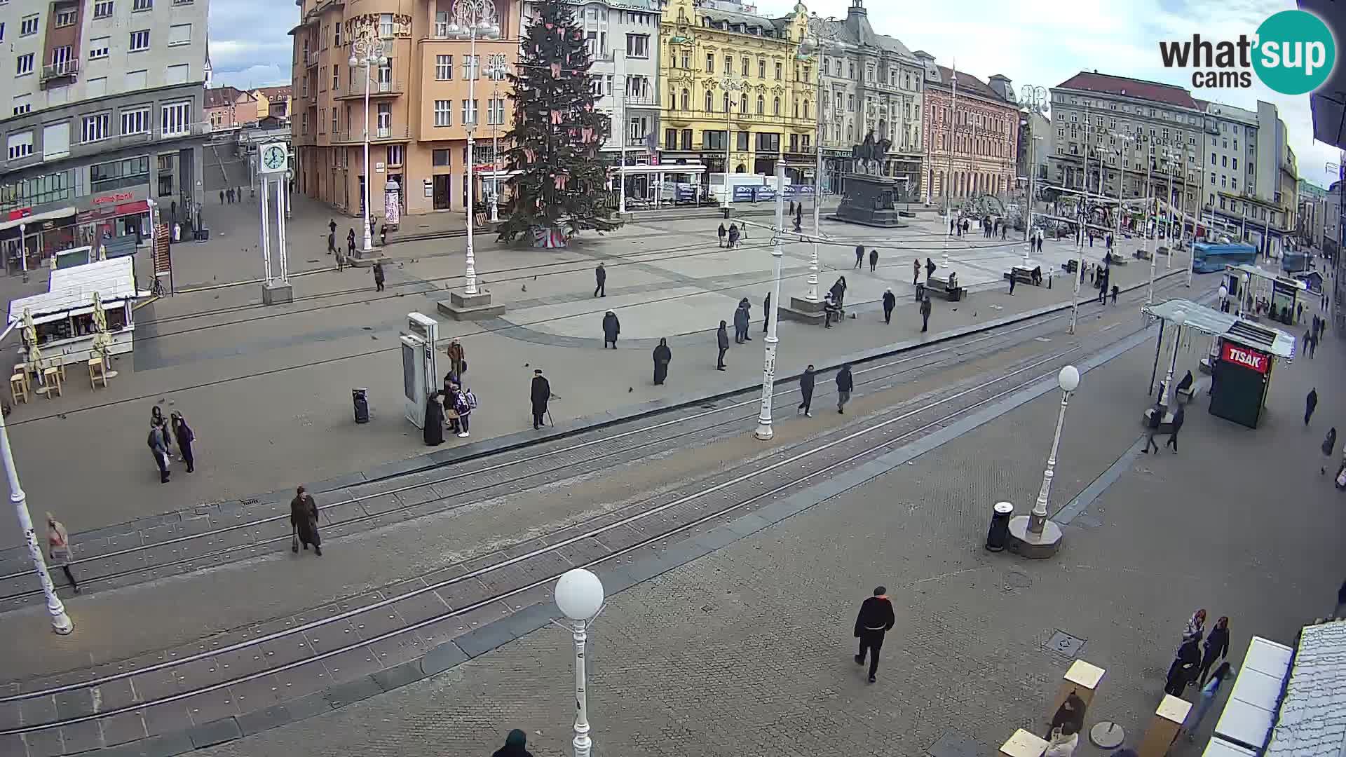 Webcam Zagabria Ban Jelacic piazza | Croazia