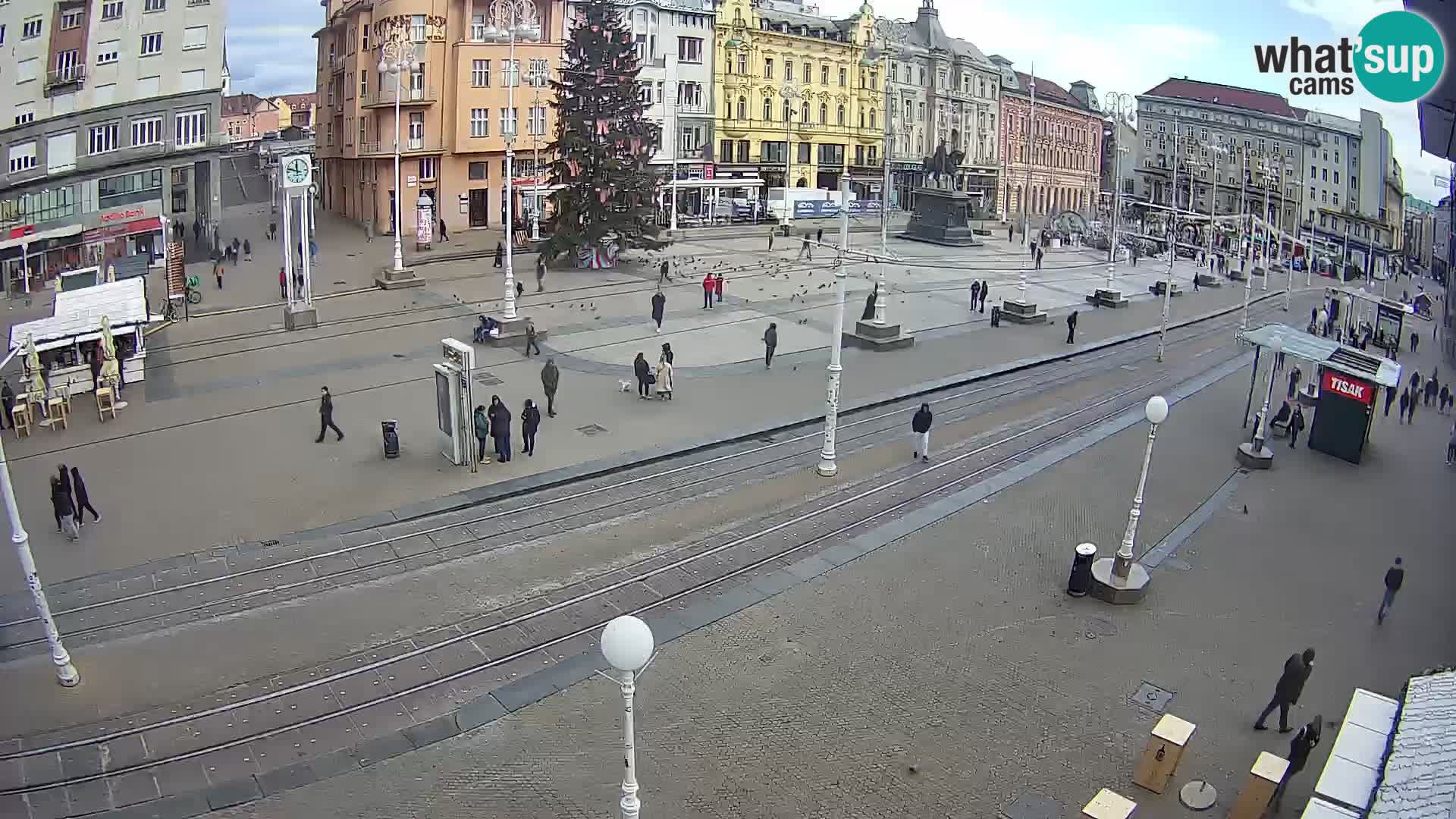 Live Cam Zagreb Ban Jelačić place | Croatie