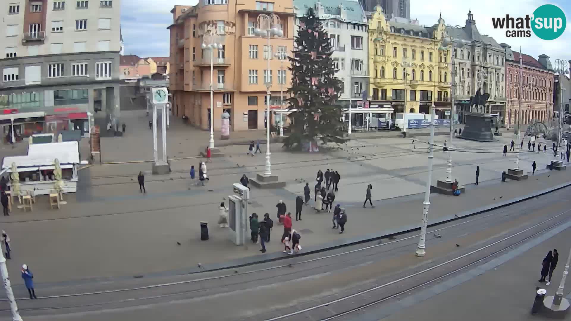 Zagreb webcam Ban Jelacica Platz | Kroatien