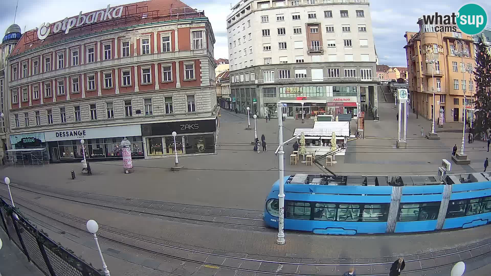 Webcam Zagreb Bana Jelačića square | Croatia