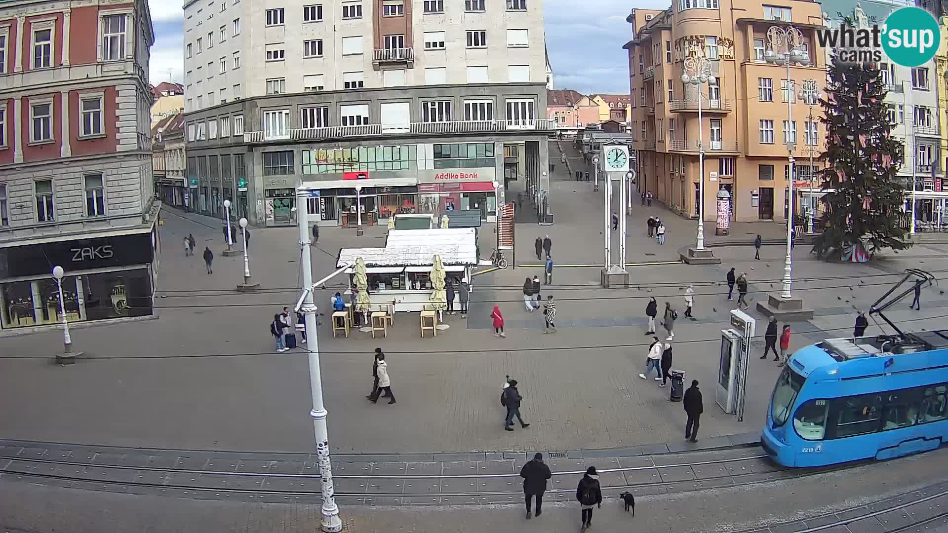 Webcam Zagabria Ban Jelacic piazza | Croazia