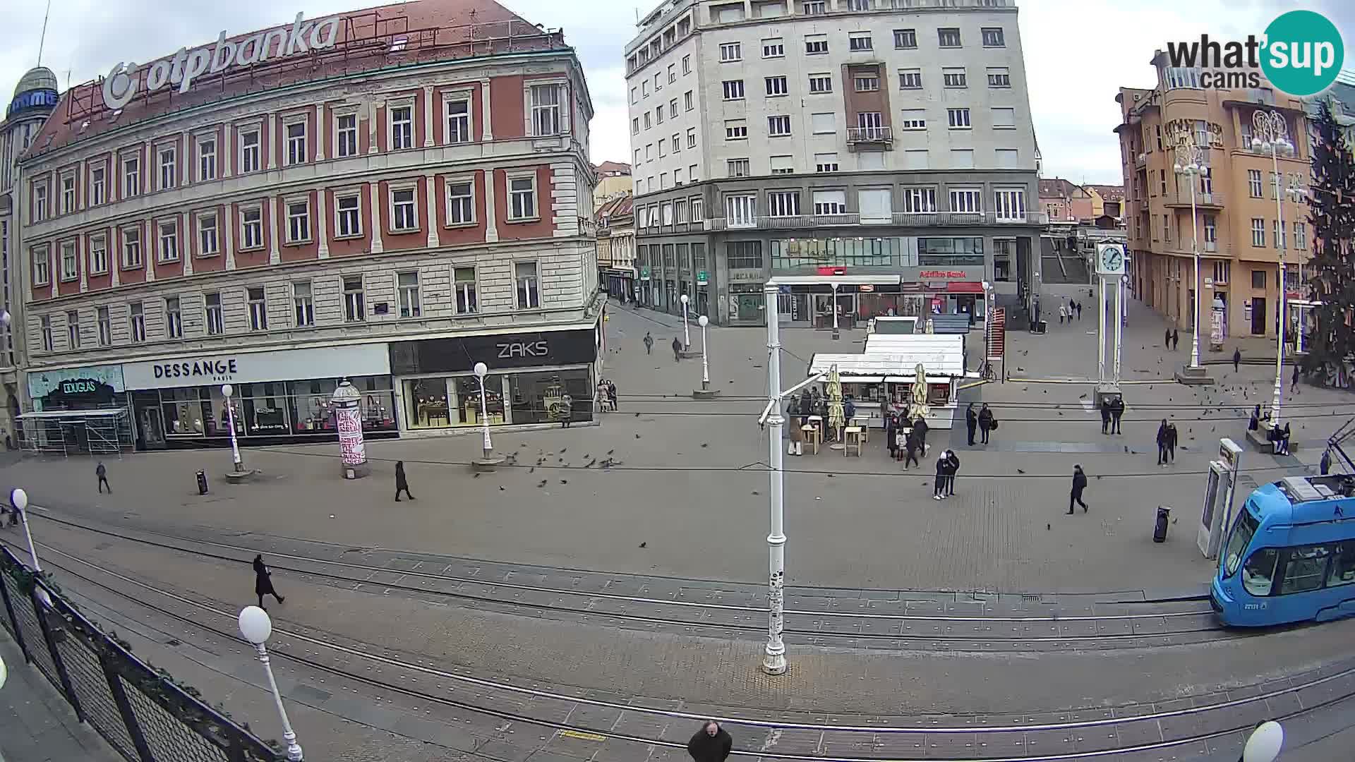 Webcam Zagreb Bana Jelačića square | Croatia