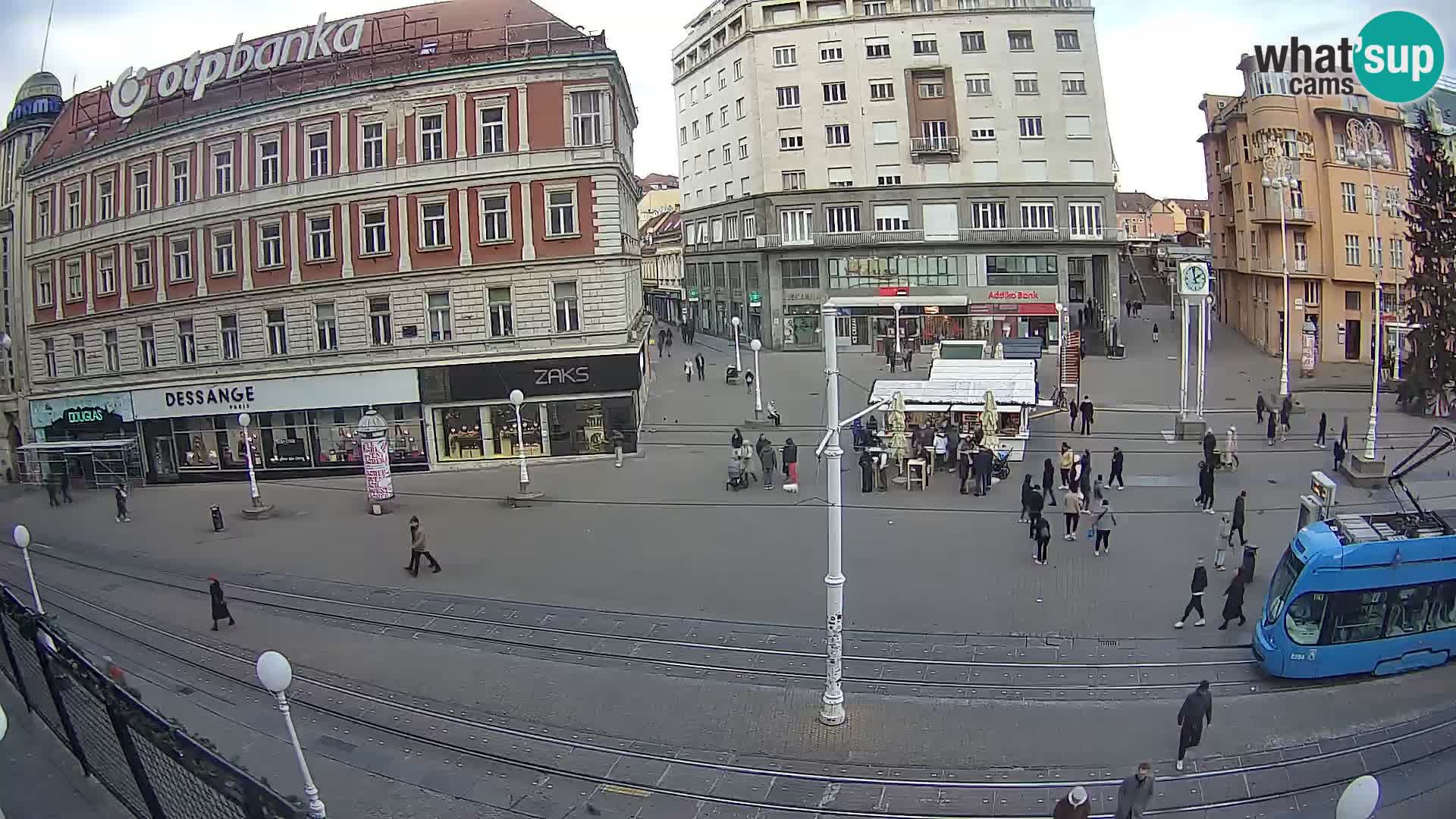 Zagreb webcam Ban Jelacica Platz | Kroatien