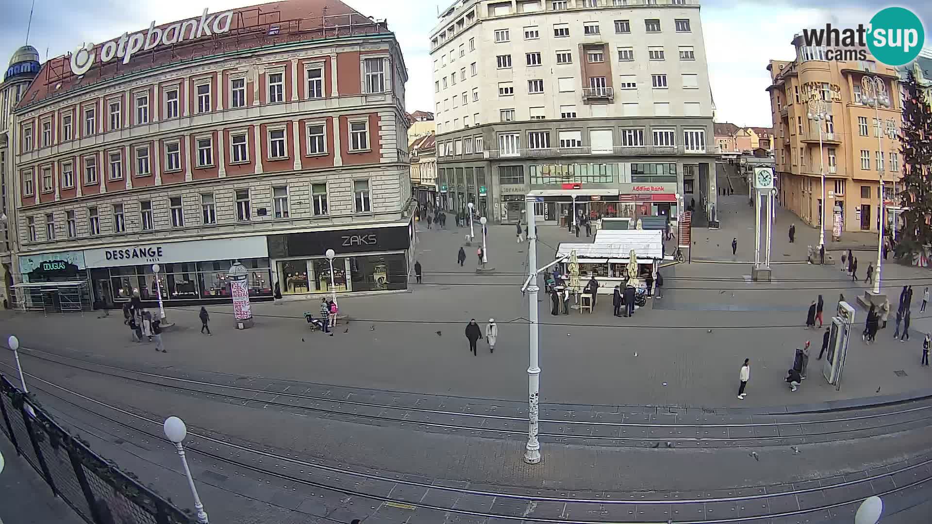 Webcam Zagreb Bana Jelačića square | Croatia