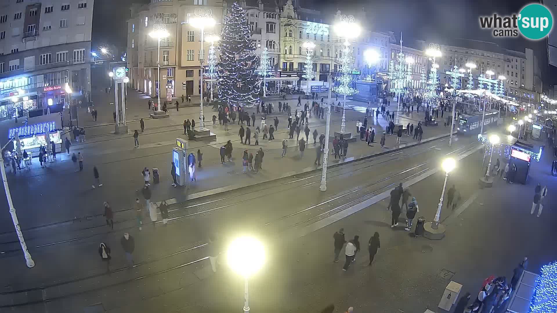 Zagreb webcam Ban Jelacica Platz | Kroatien