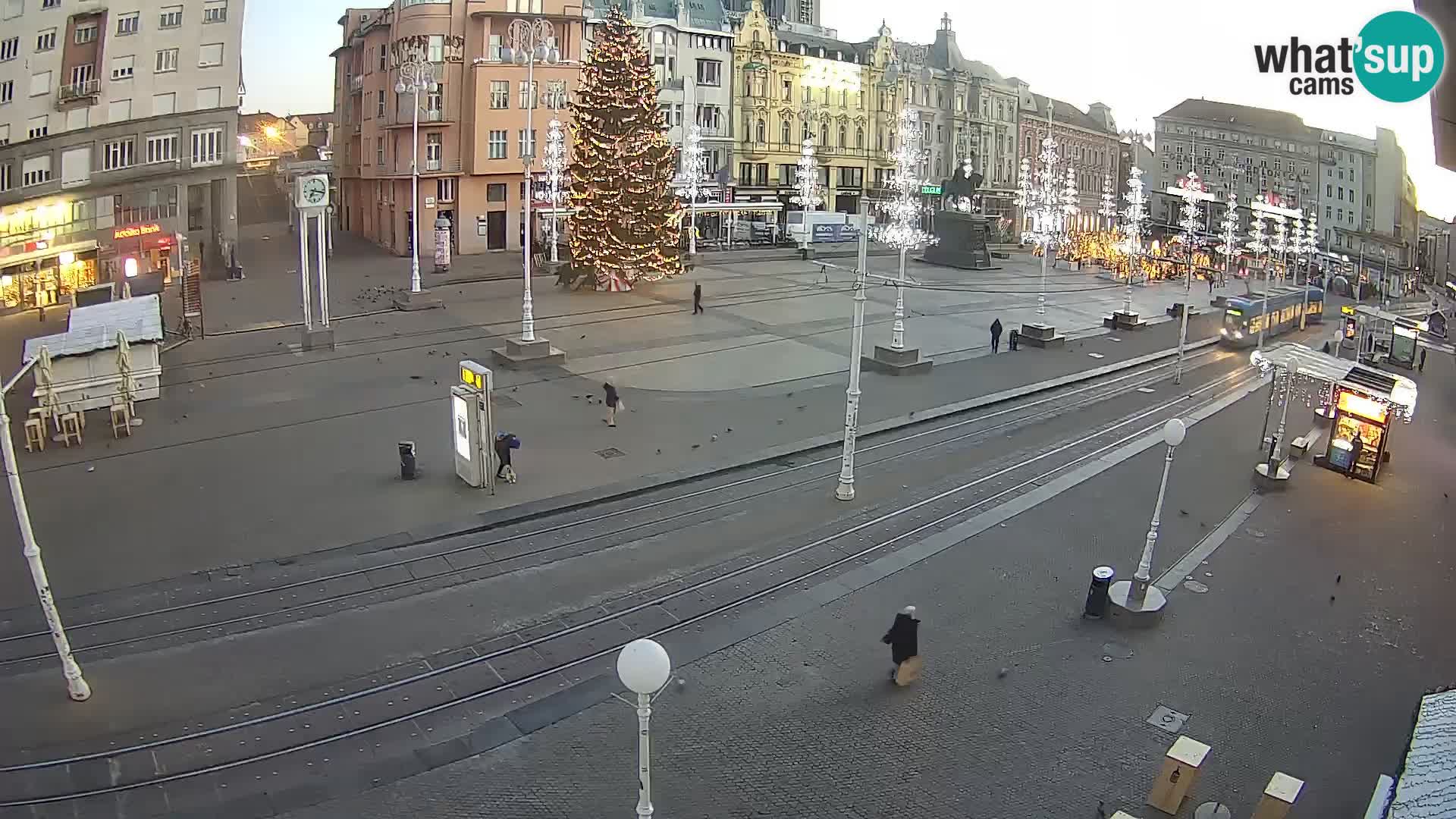 Live Cam Zagreb Ban Jelačić place | Croatie