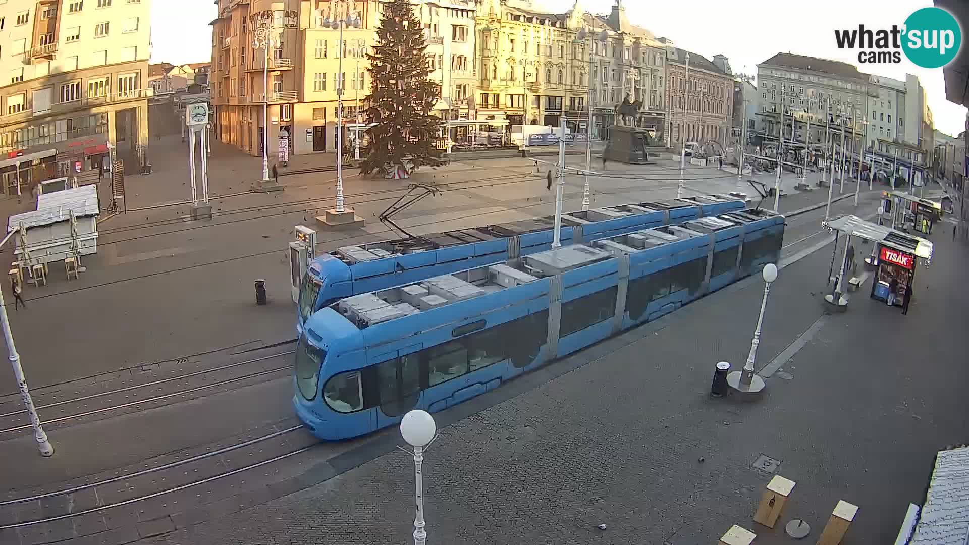 Zagreb webcam Ban Jelacica Platz | Kroatien