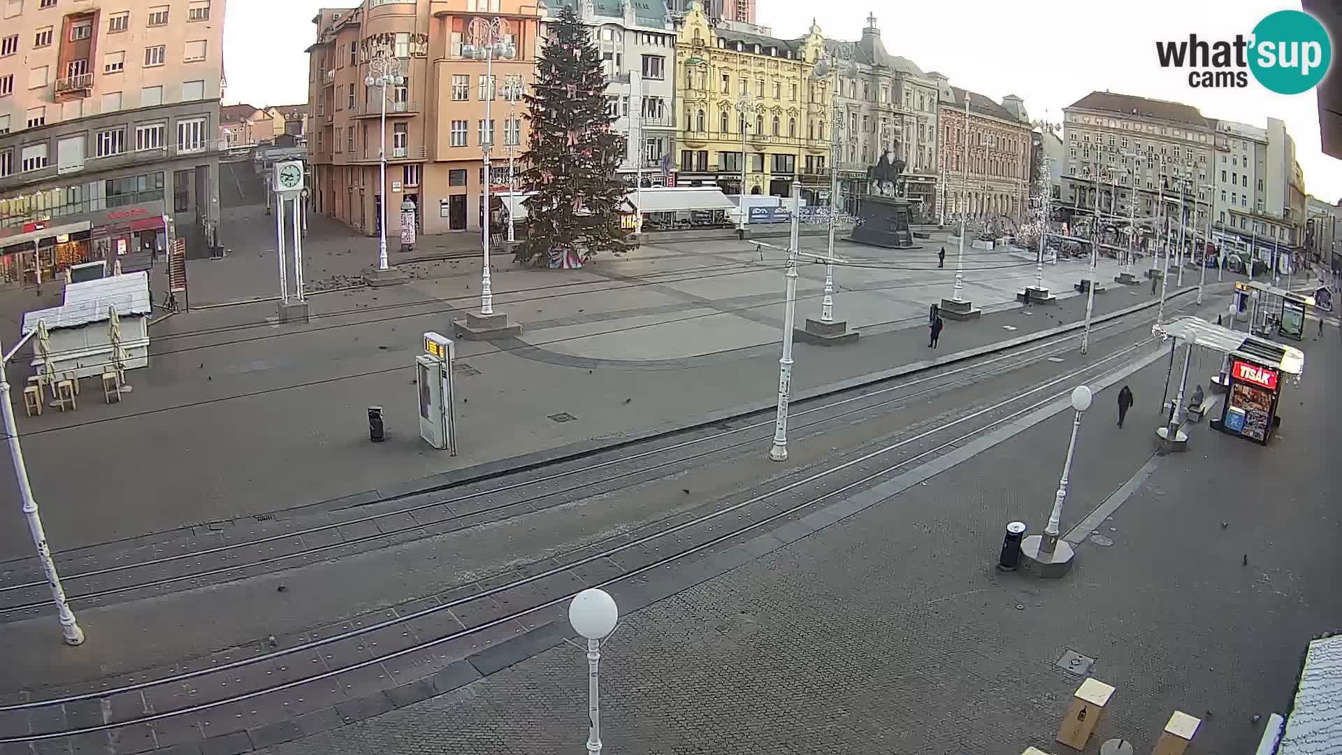 Webcam Zagreb Bana Jelačića square | Croatia