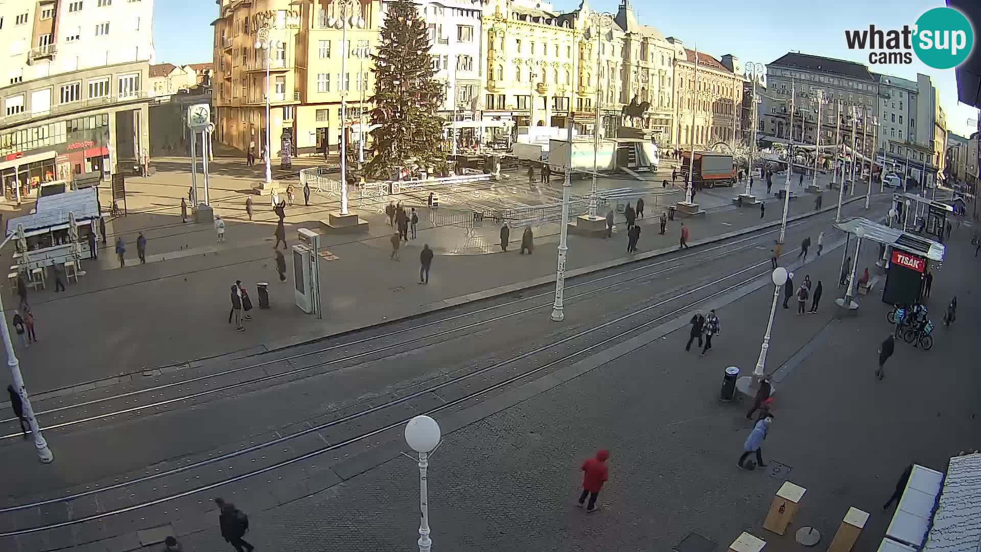 Live Cam Zagreb Ban Jelačić place | Croatie