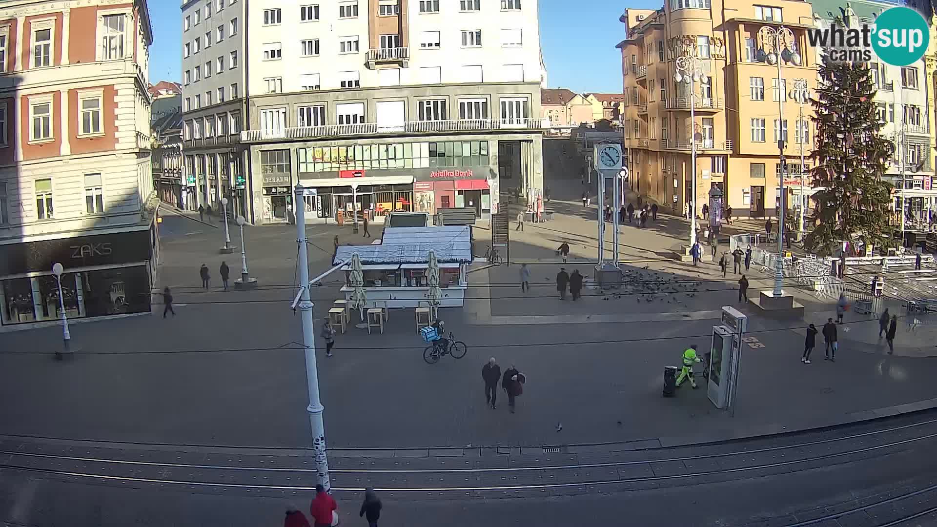 Live Cam Zagreb Ban Jelačić place | Croatie