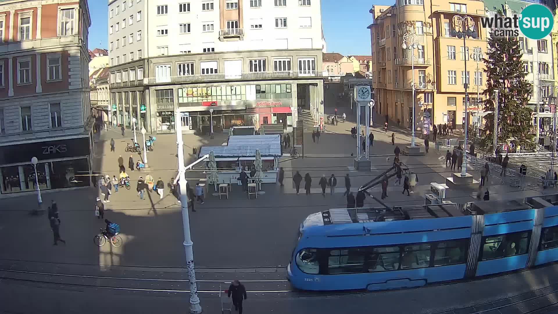 Webcam Zagreb Bana Jelačića square | Croatia