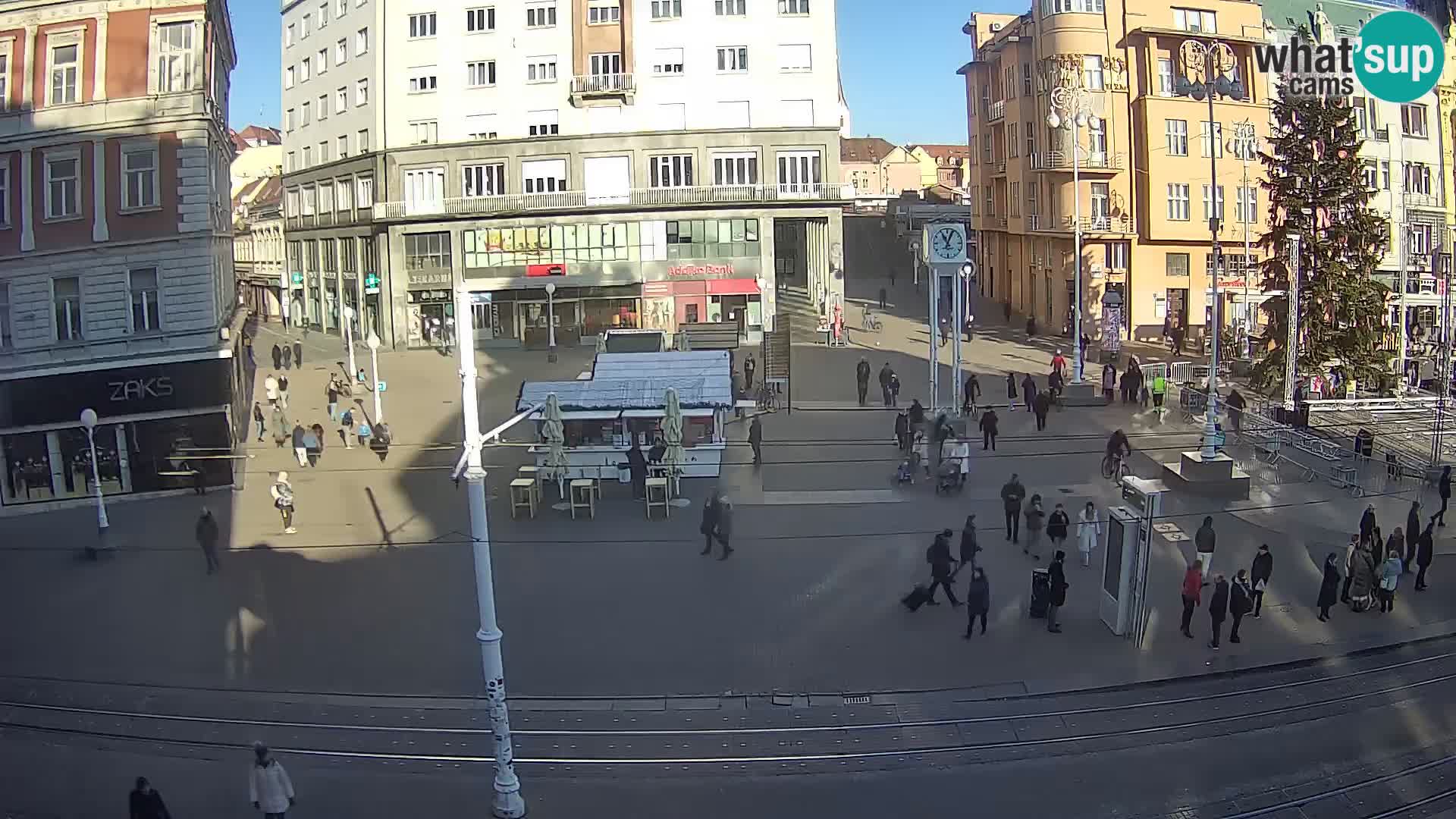 Zagreb live cam Bana Jelačića