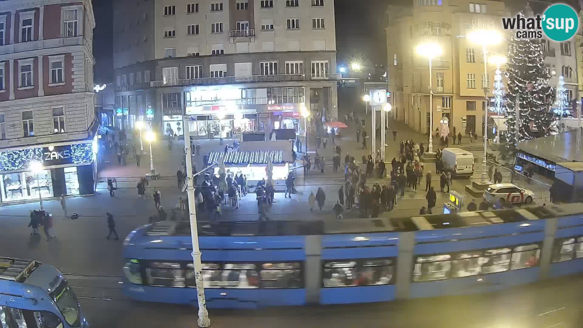 Live Cam Zagreb Ban Jelačić place | Croatie