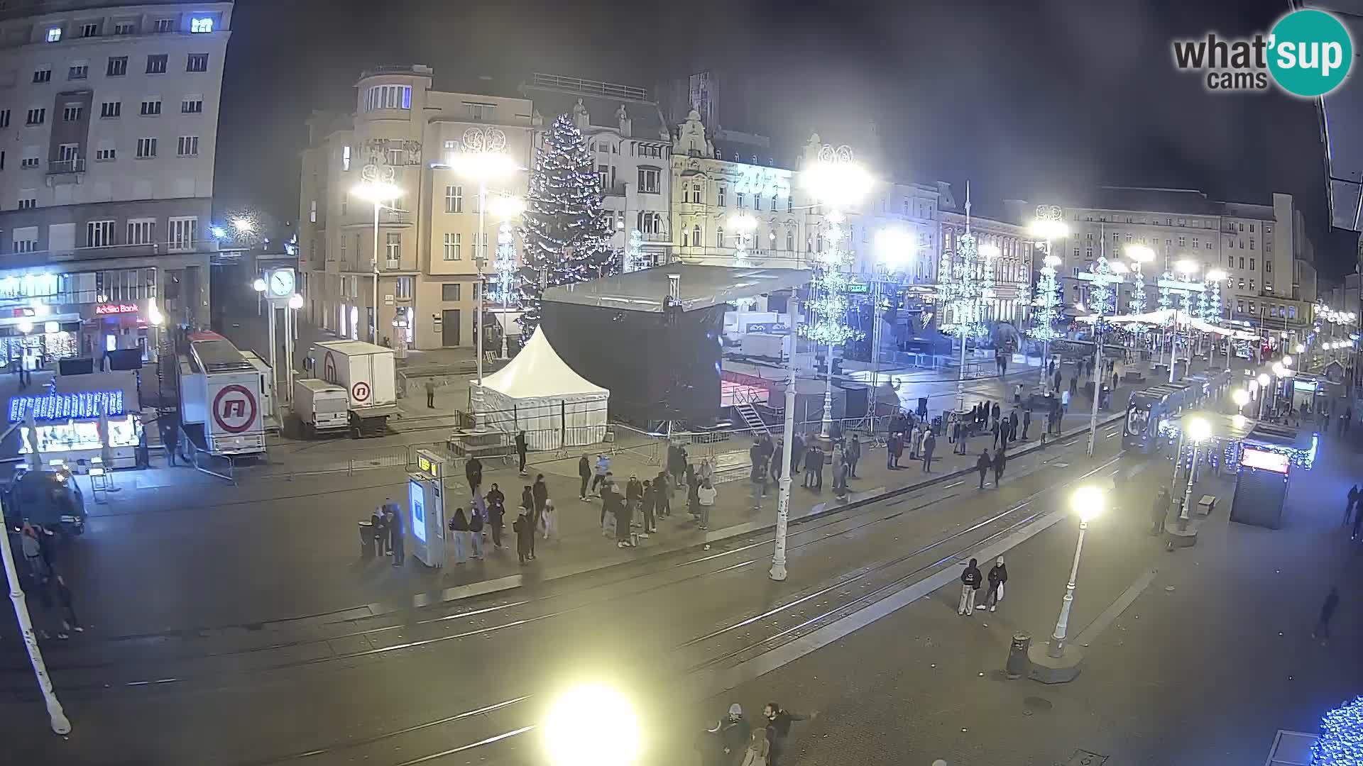 Live Cam Zagreb Ban Jelačić place | Croatie