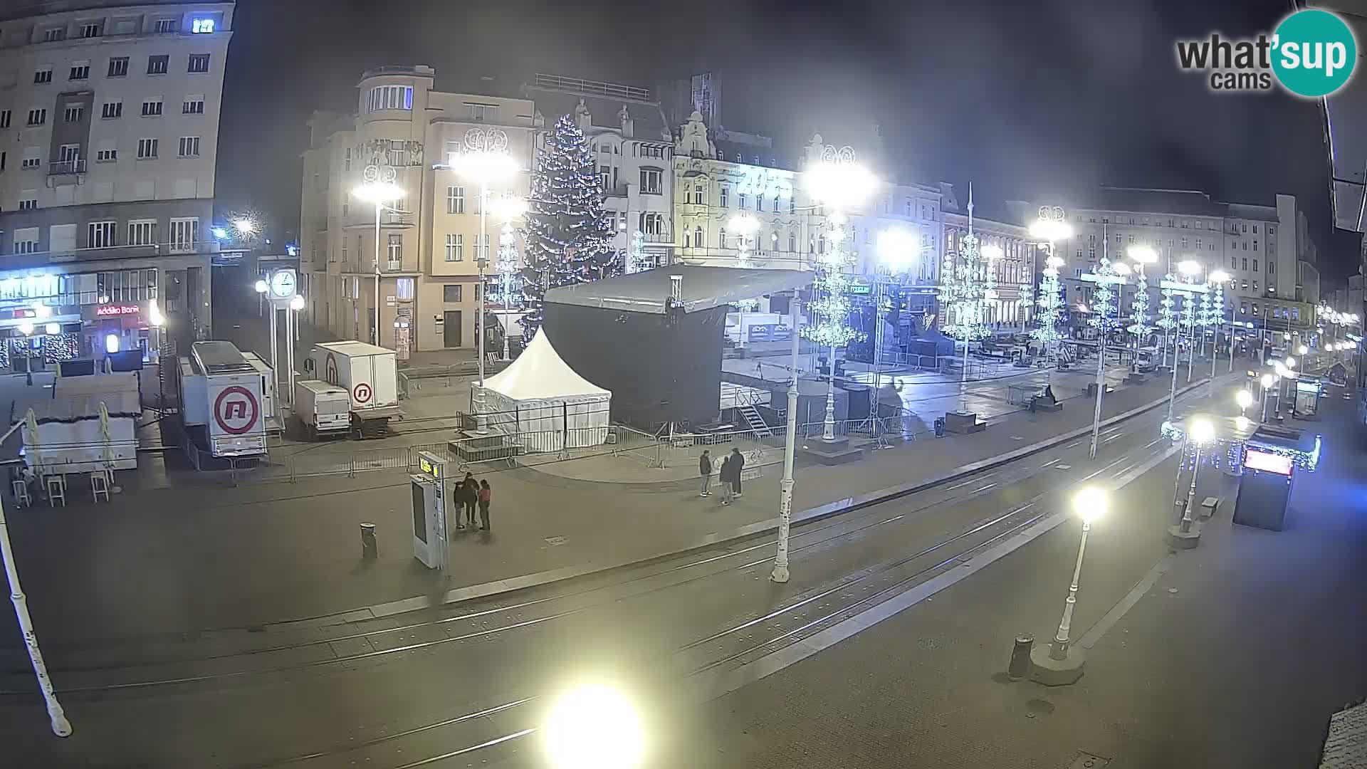 Zagreb webcam Ban Jelacica Platz | Kroatien