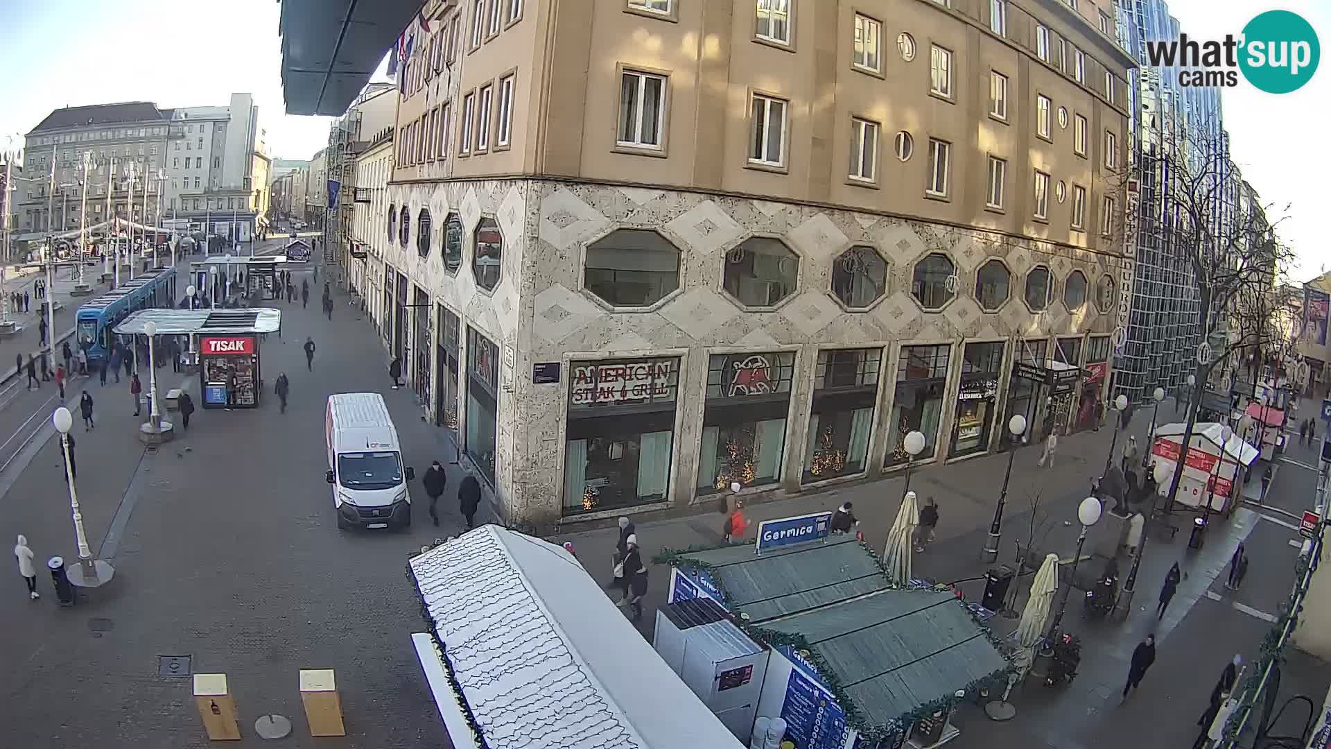 Zagreb webcam Ban Jelacica Platz | Kroatien