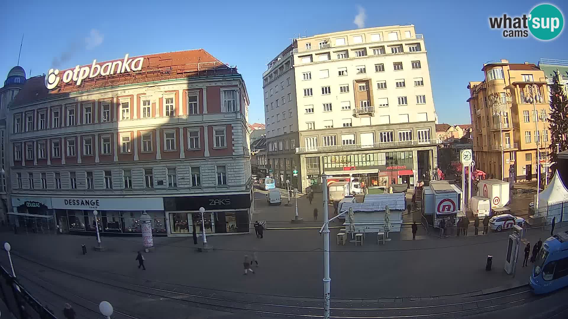 Zagreb webcam Ban Jelacica Platz | Kroatien