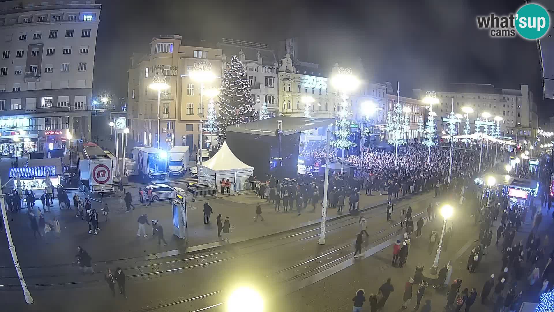 Webcam Zagreb Bana Jelačića square | Croatia