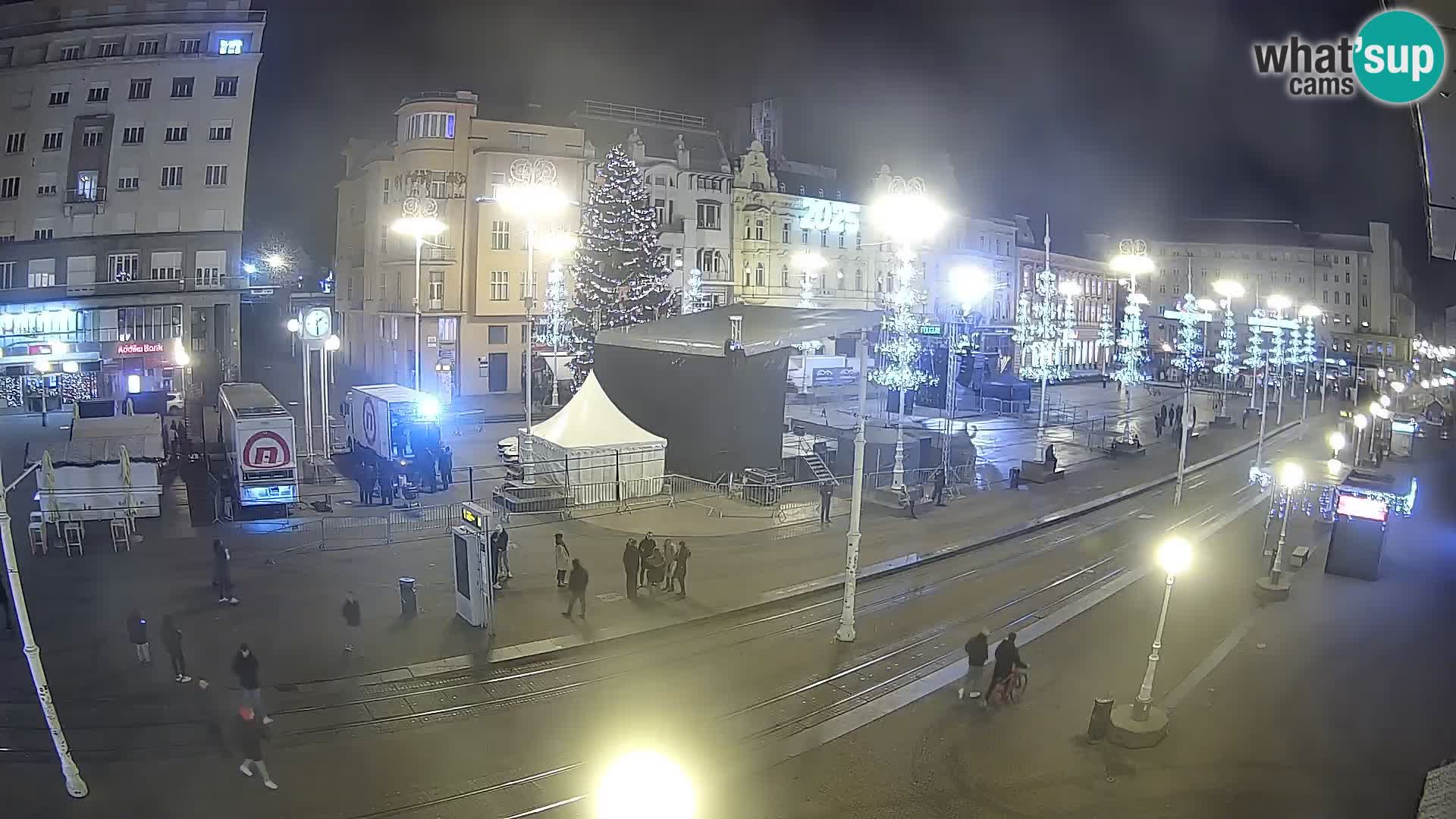 Webcam Zagreb Bana Jelačića square | Croatia