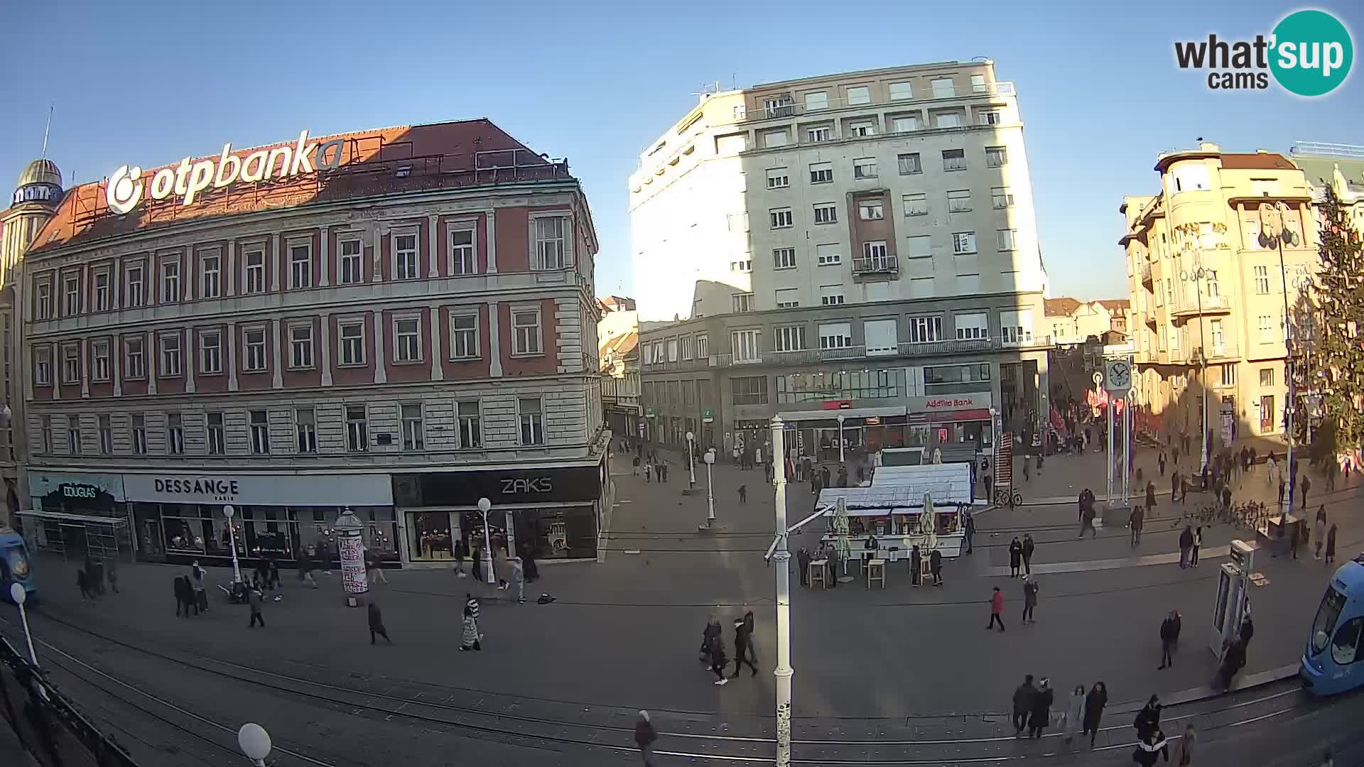 Webcam Zagreb Bana Jelačića square | Croatia